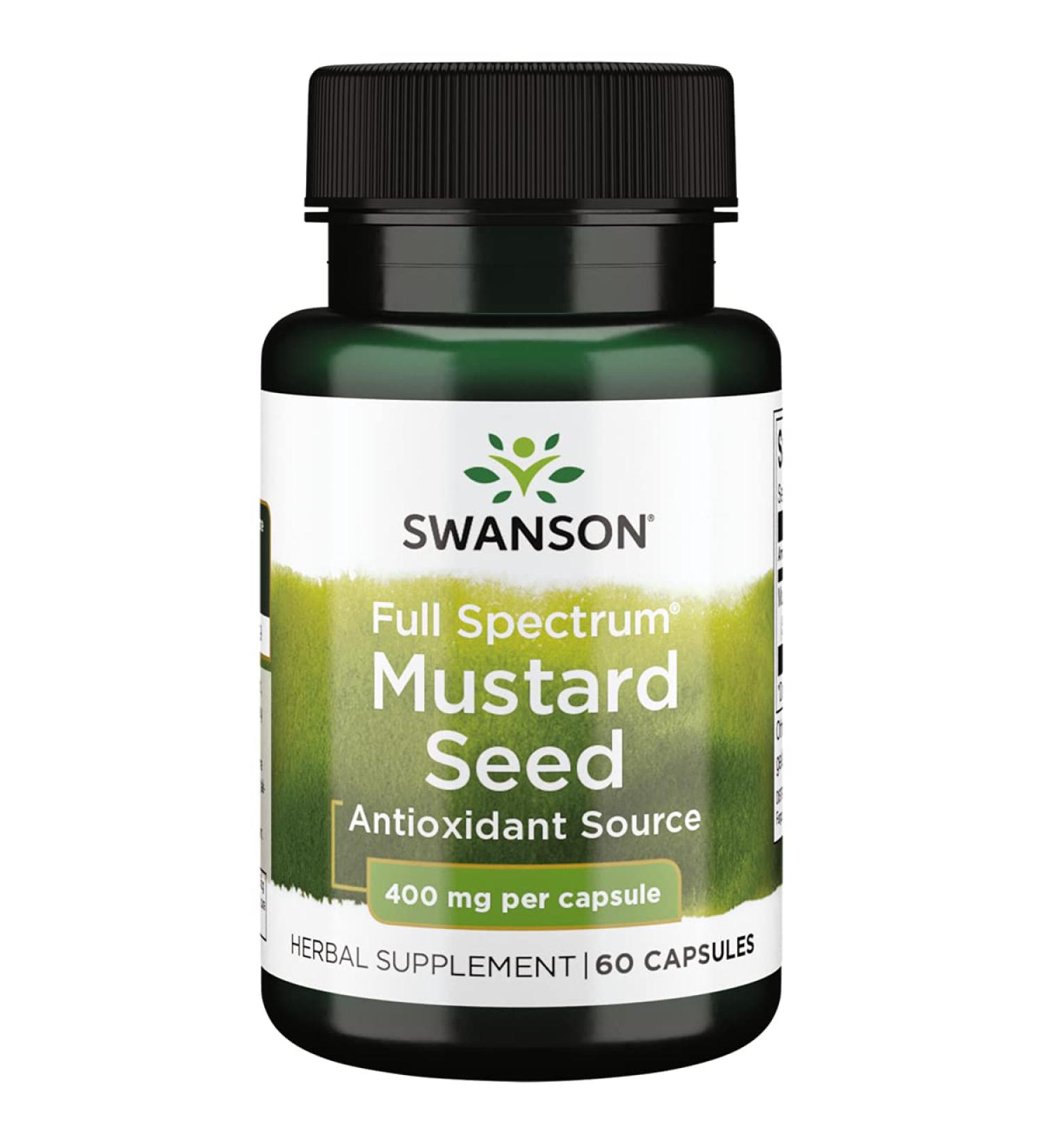 Swanson Full Spectrum Mustard Seed 400mg Capsules - 60 Count - Buy Online on GoSupps.com