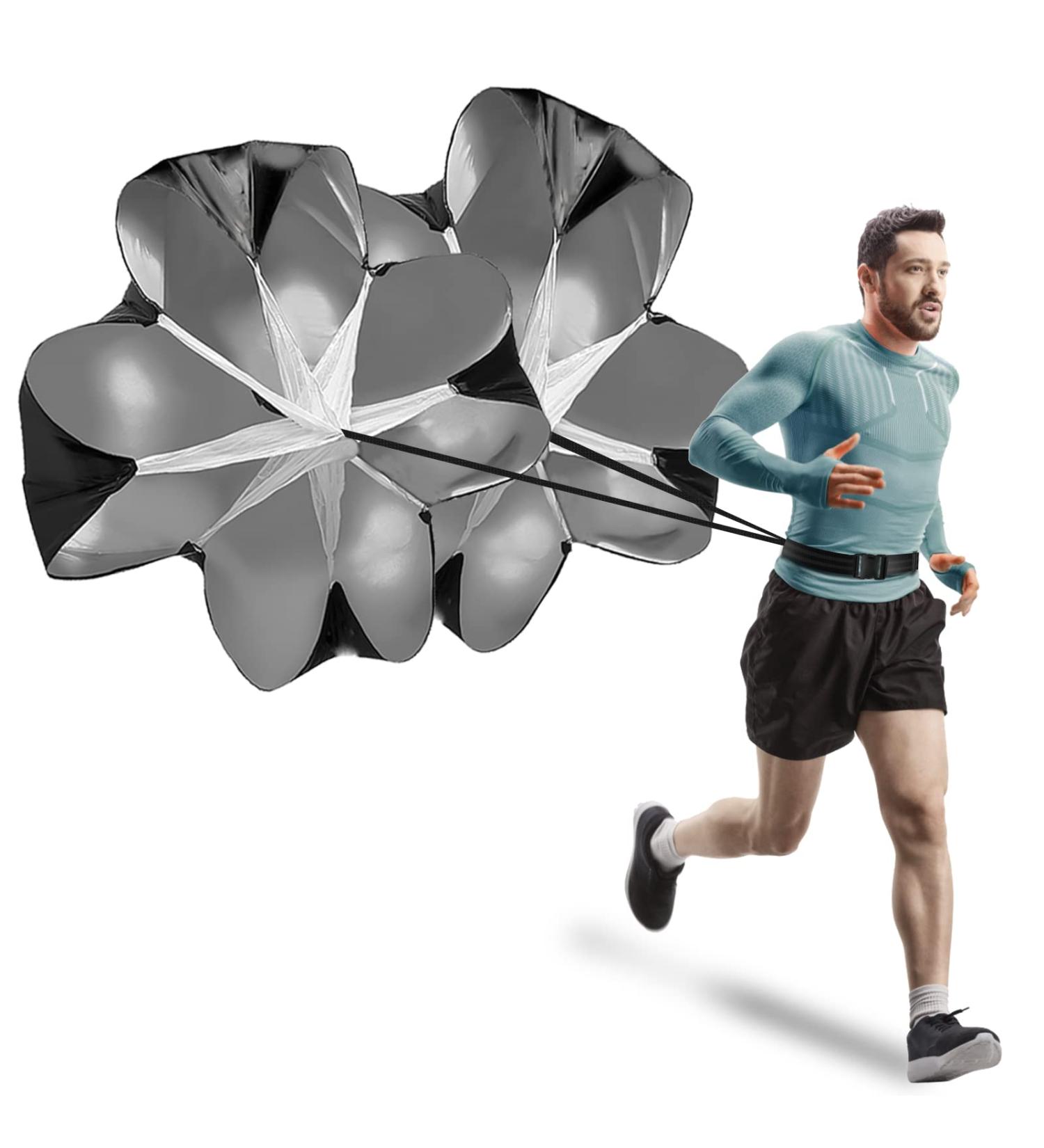 SIFENYU Running Speed Parachute 2 Pack - Adjustable Training Parachute for Kids, Youth & Adults - 56 inch Speed Chute for Speed & Acceleration Training - Buy Online on GoSupps.com