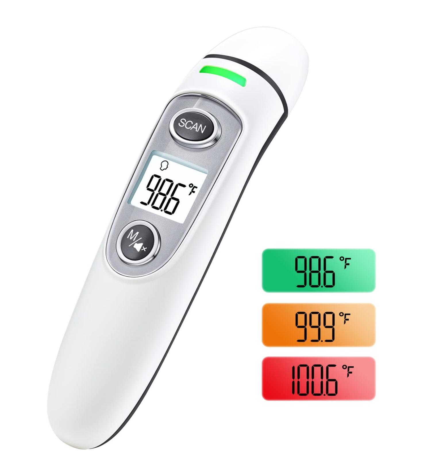 Buy Forehead Thermometer for Adults & Kids - Touchless Digital Infrared Thermometer with LCD Screen & Fever Alarm - Fast International Shipping - Buy Online on GoSupps.com