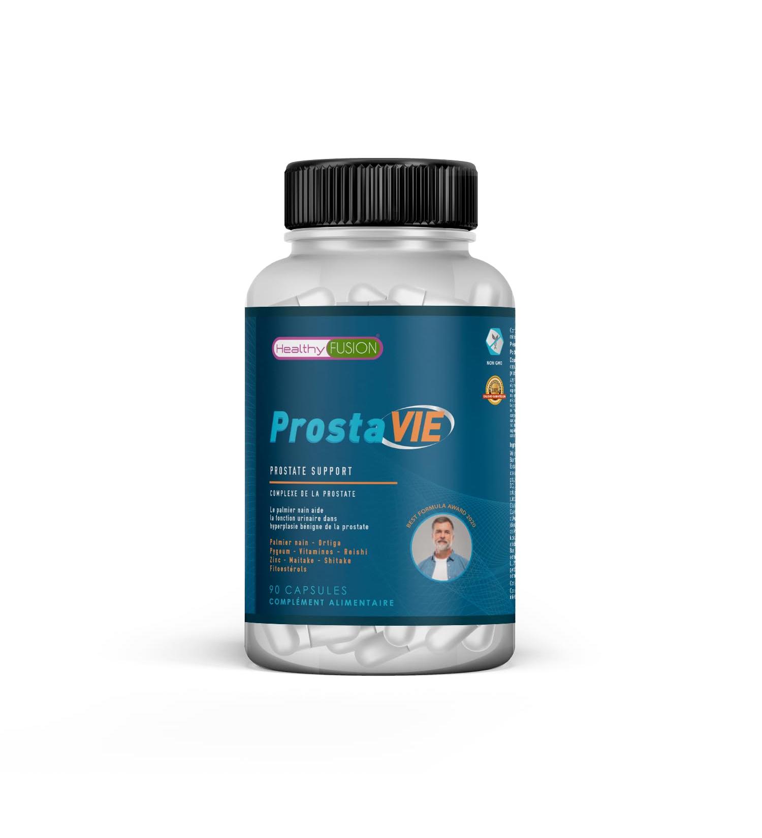 ProstaVie Natural Prostate Complex | Improves Prostate Health & Function | Regulates and Controls Urinary Emergencies | Saw Palm | Reishi | Nettle & Vitamins | 90 Capsules - Buy Online on GoSupps.com