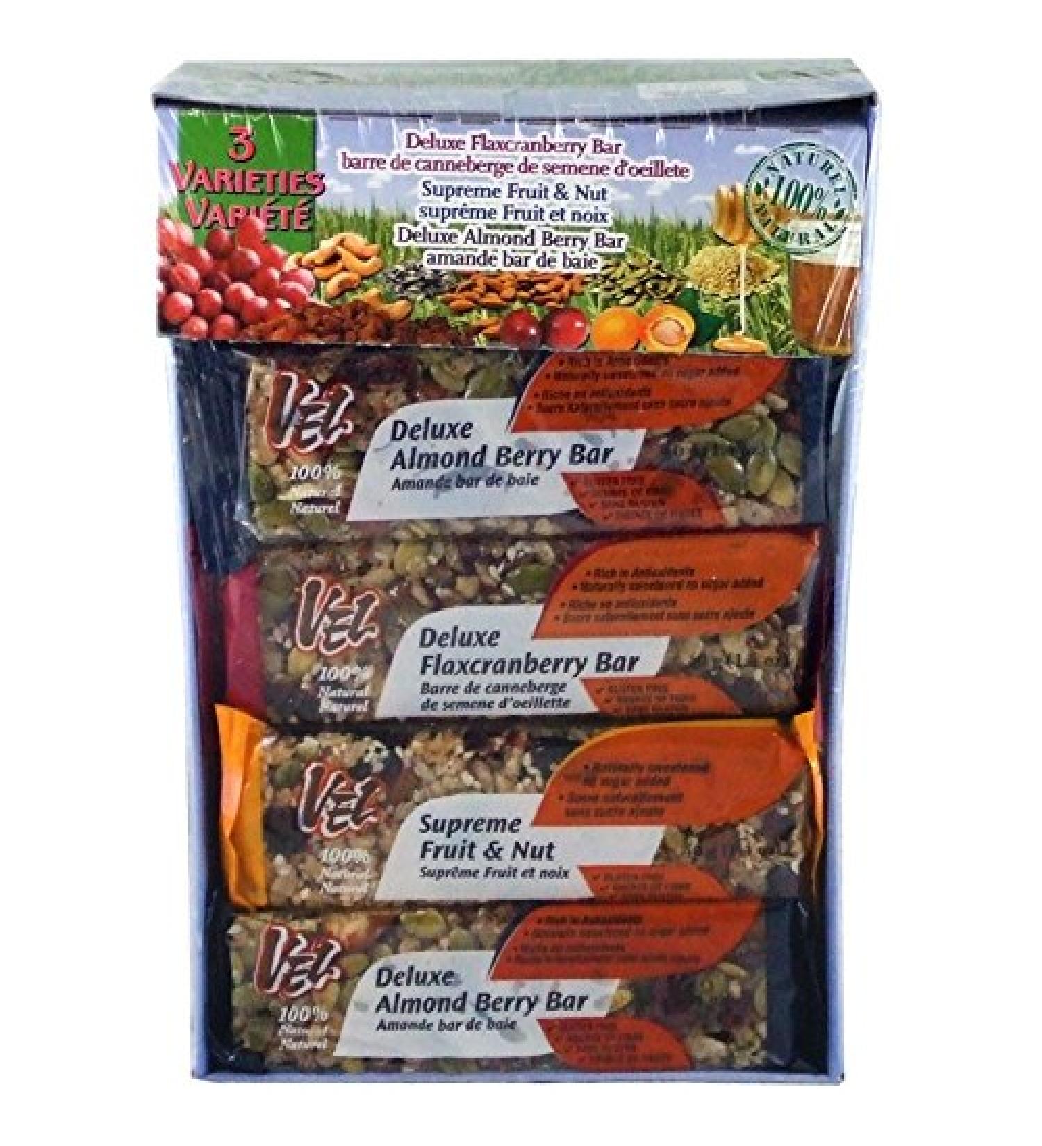 VEL Bars 100% Natural Bar Variety Pack 15 bars / 40g - Buy Online on GoSupps.com