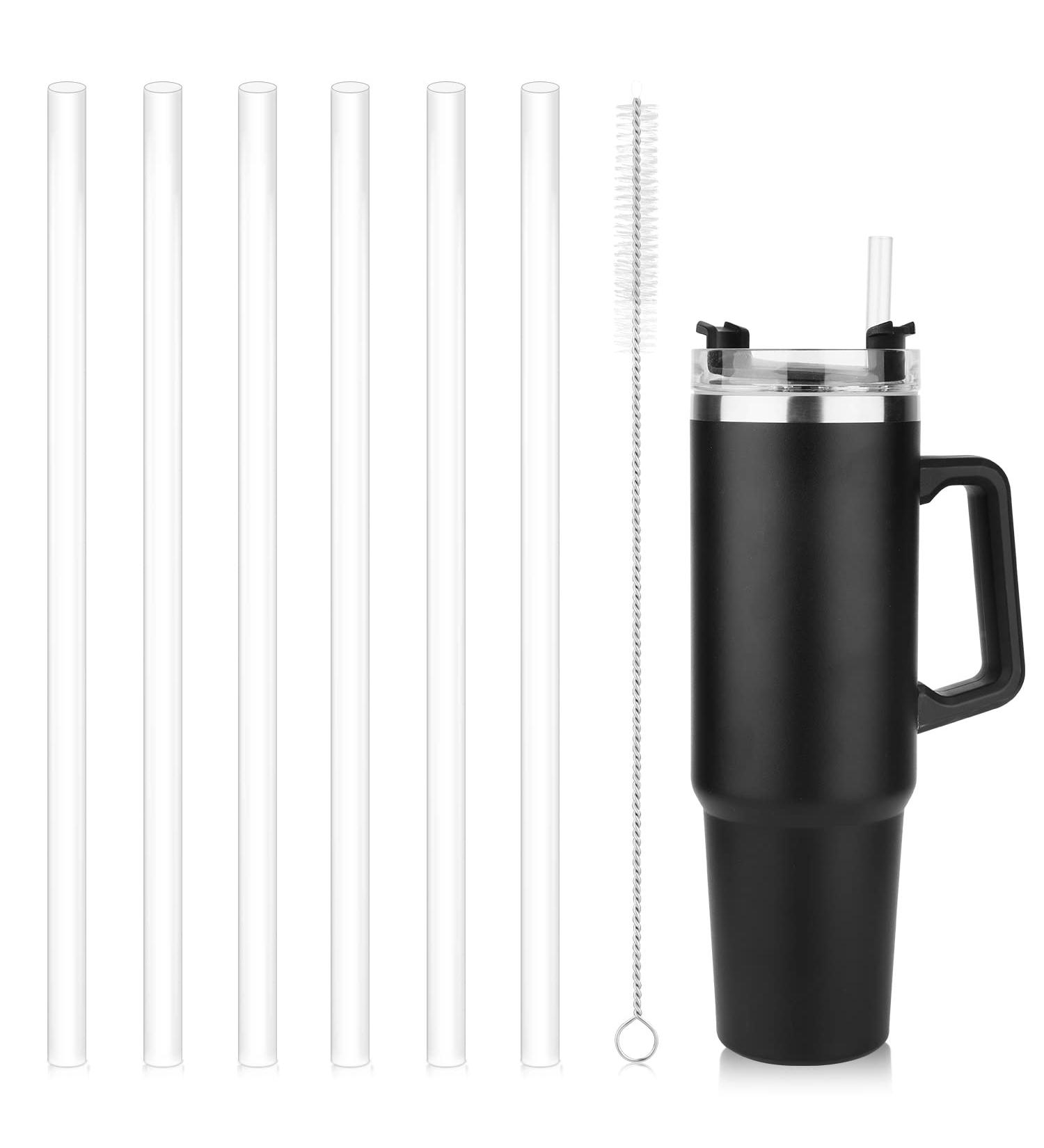 6pcs Replacement Straws for Stanley Adventure Quencher 40oz Tumblers - Reusable Straws with Cleaning Brush | 30cm Long | Water Jug Accessories - Buy Online on GoSupps.com