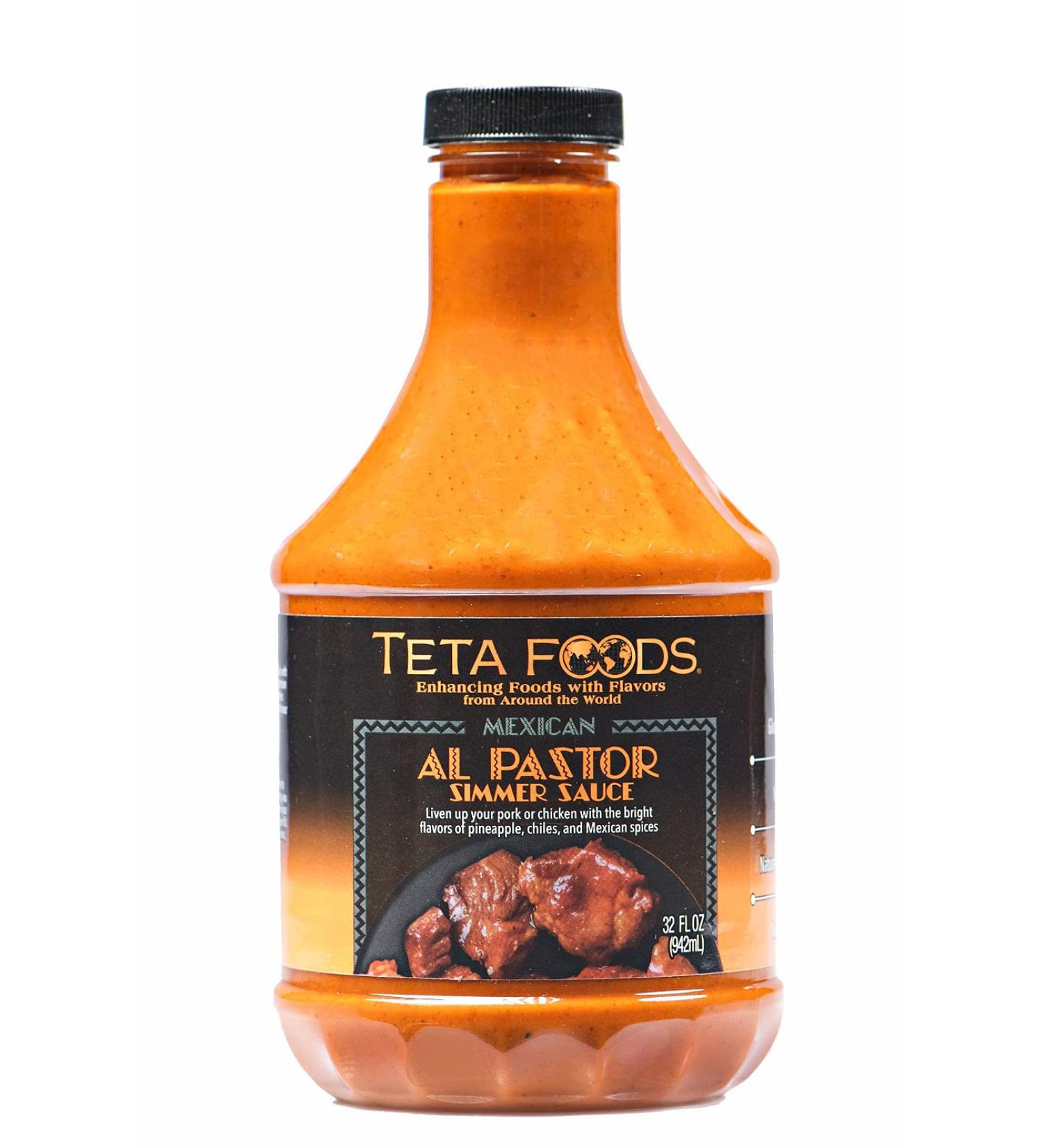 Authentic Al Pastor Taco Simmer Sauce - 32FL OZ | Flavorful Mexican Tacos at Home - Buy Online on GoSupps.com