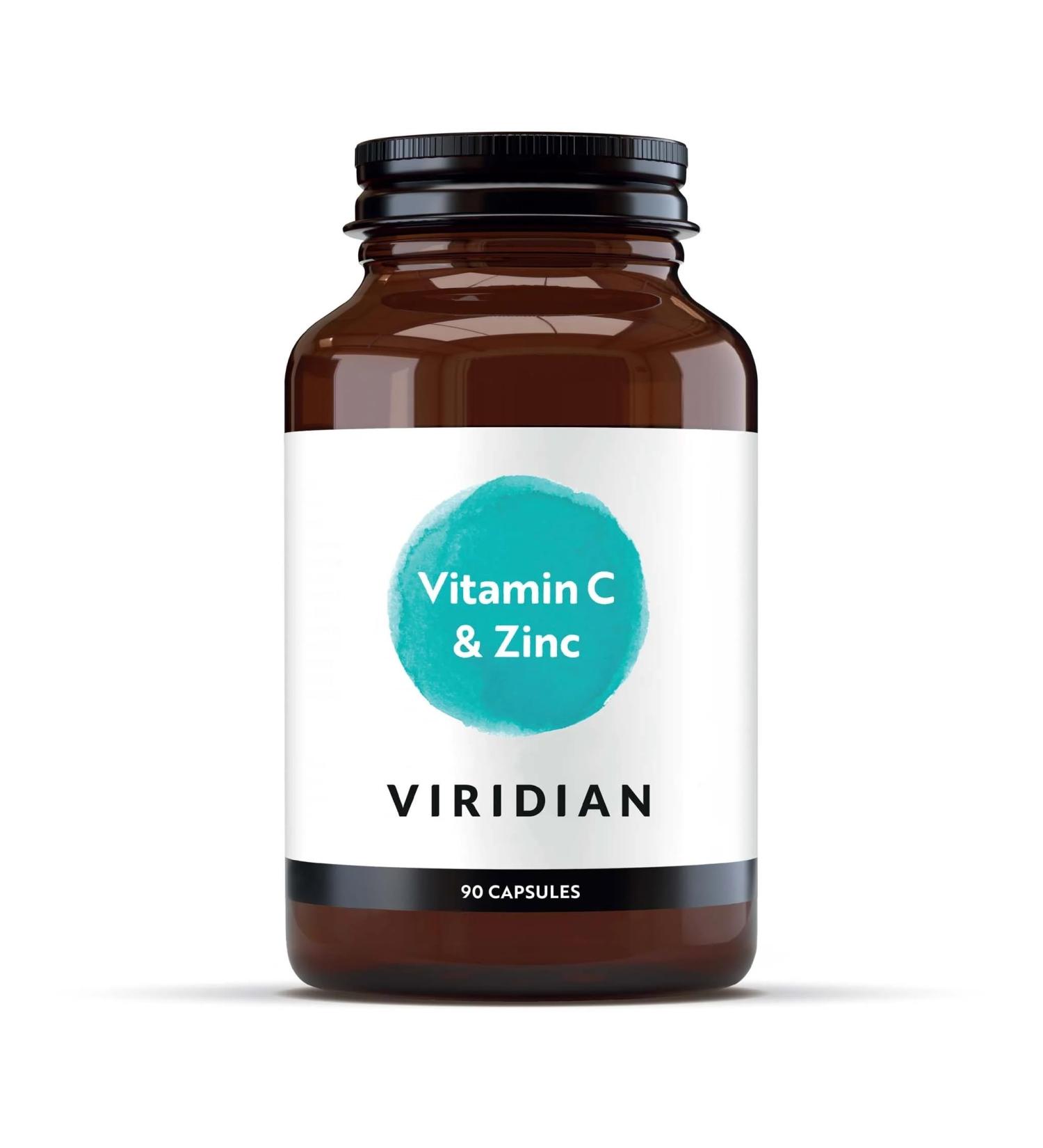 Viridian - Vitamin C 500mg & Zinc - 90 Caps | Tri-Mineral Ascorbate Formula | Buffered with Magnesium Zinc and Calcium | Supports Normal Immunity | Nutritionist Formulated