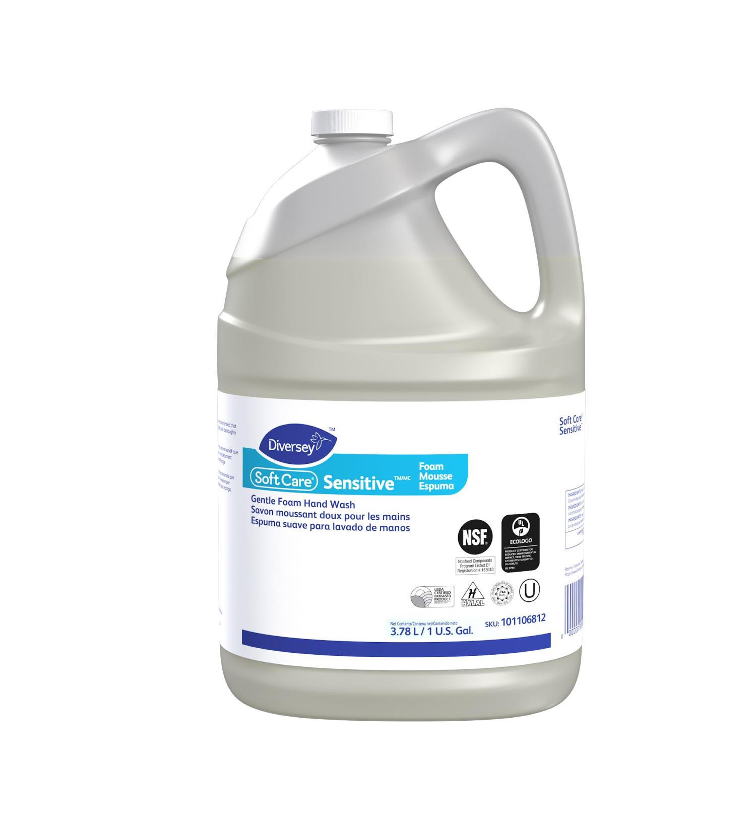 Diversey 101106812 Soft Care Sensitive Plus Hand Soap Dye Free & Fragrance Free Gentle Handwash Bulk Refill 1-Gallon 1 Count (Pack of 1) - Buy Online on GoSupps.com
