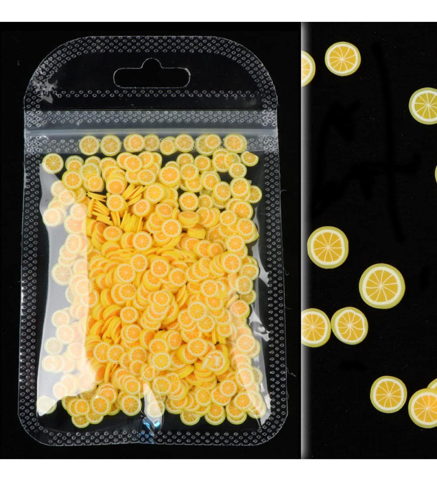 10g/Bag Various Thin Fruit Slices Fruit Cake Candy Paster Soft Clay Nail Art Paillette Stickers Manicure Ornaments DIY Set-026 - Buy Online on GoSupps.com