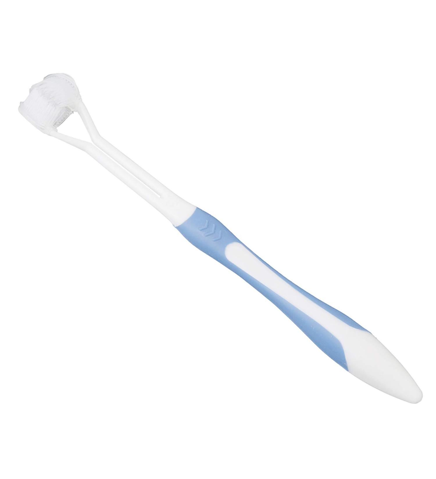 Airlove Drei-Borsten-Vahn-Tahnbrush | Soft Autism Toothbrush for Full Tooth & Gum Care | Large Angle Bristles | Green Blue & Red Options - Buy Online on GoSupps.com