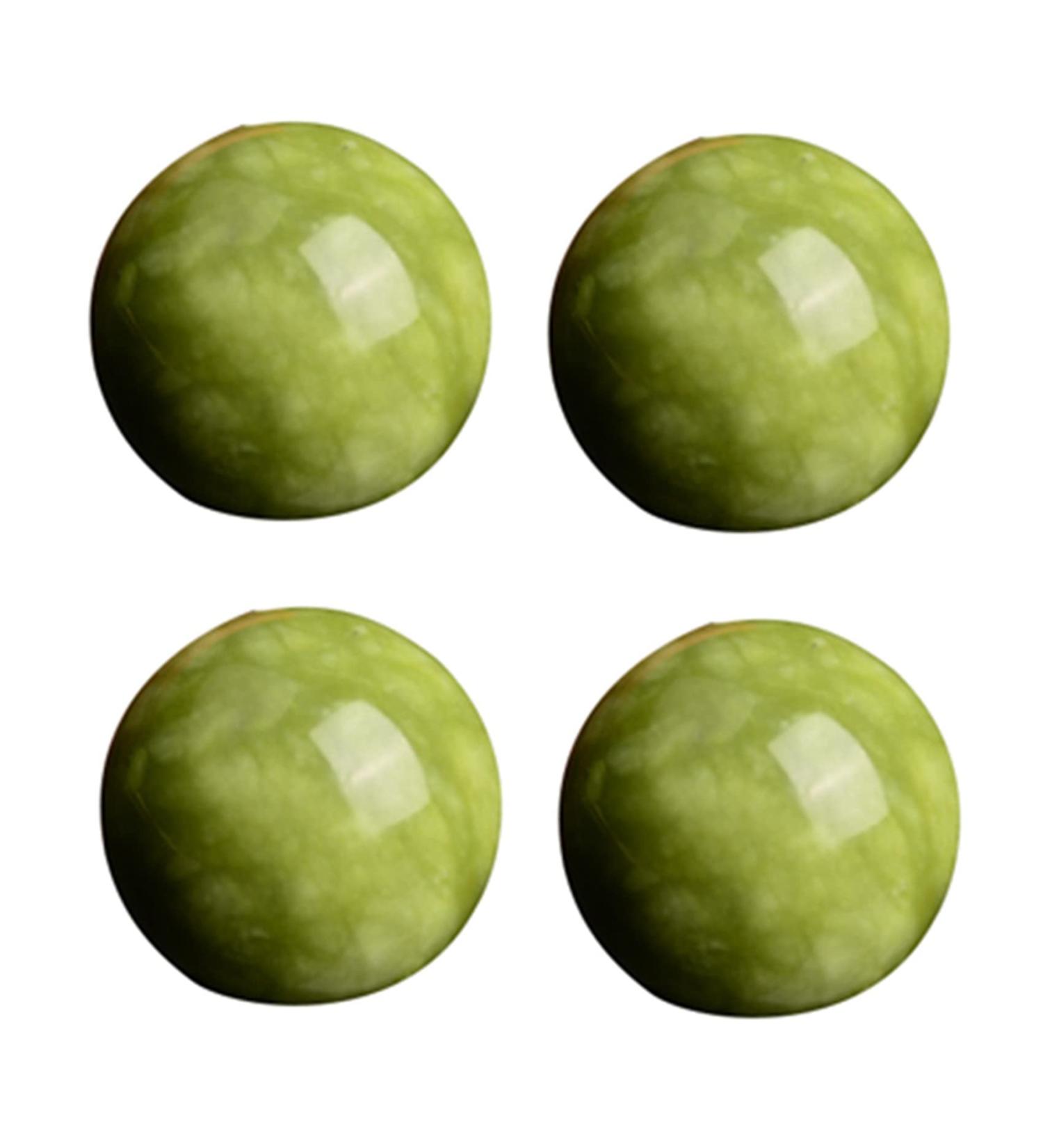 Buy Bdukbduk 4 Pieces Marble Jade Baoding Chinese Health Stress Exercise Balls - Enhance Relaxation & Wellness - Buy Online on GoSupps.com