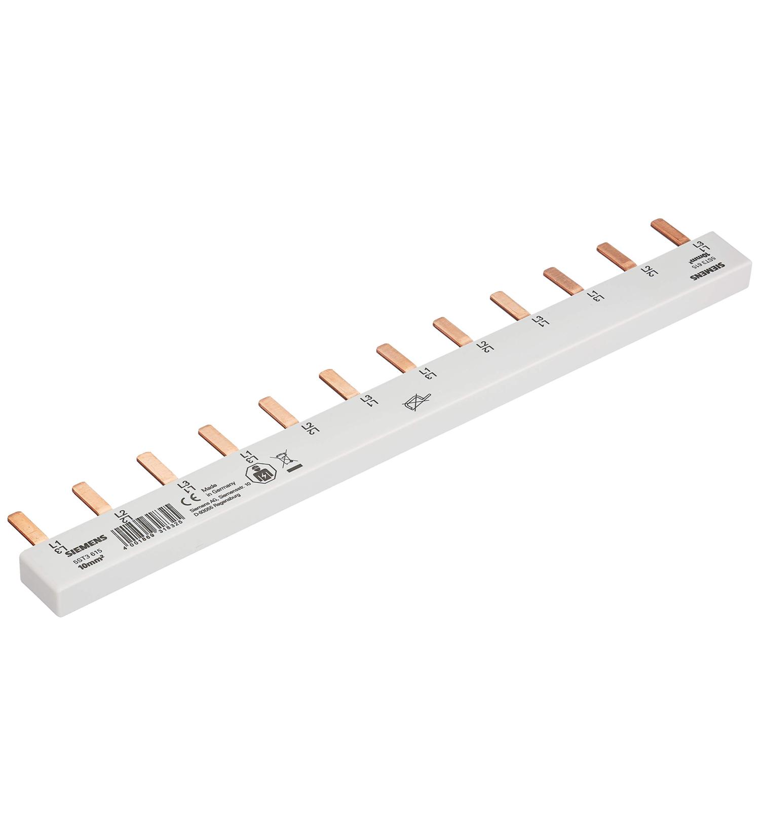 Siemens 5ST3615 Pin Busbar 10mm2 3P Fixed Length 12TE - Buy Online on GoSupps.com