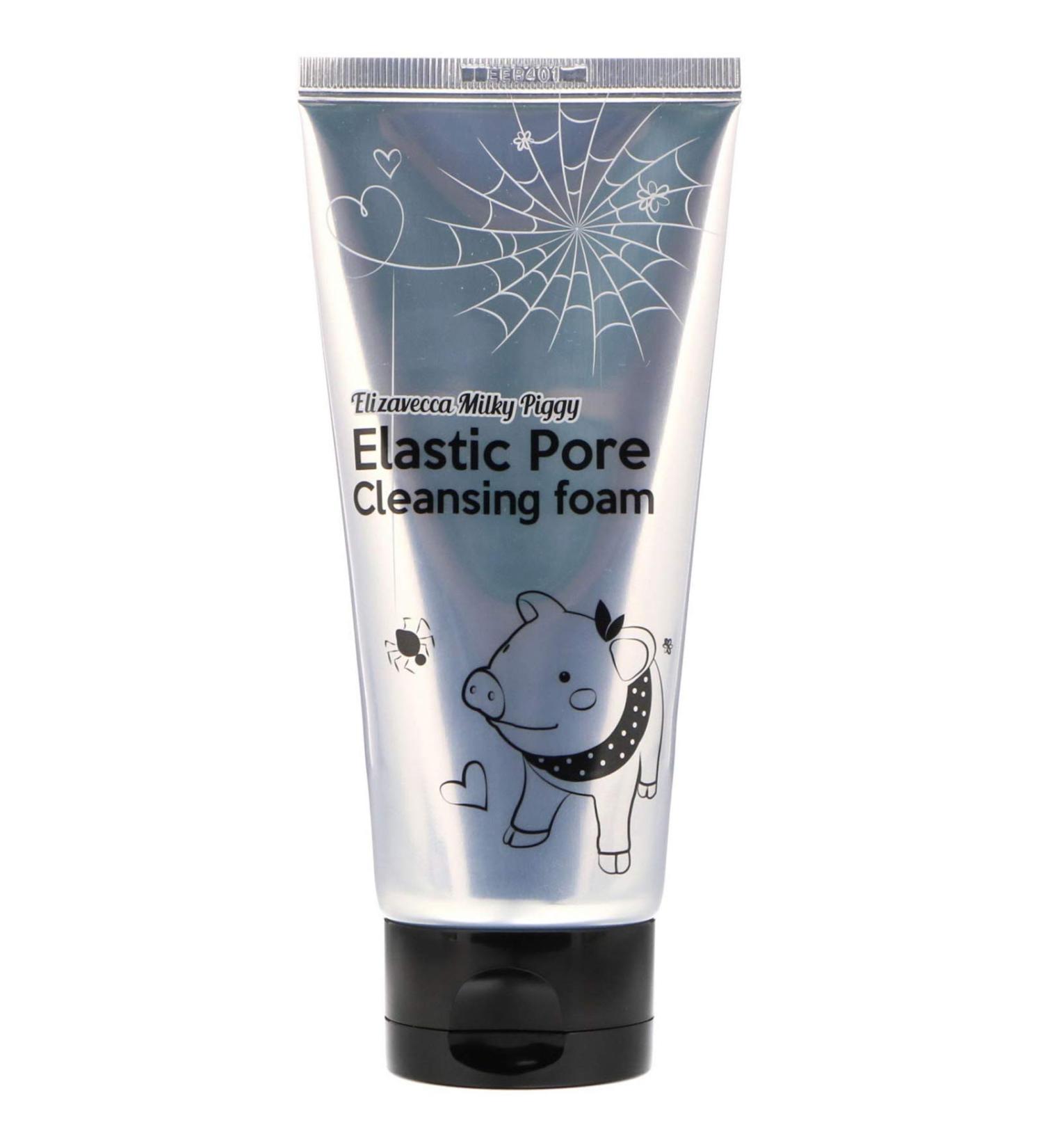 Elizavecca Milky Piggy Elastic Pore Cleansing Foam 4.06 fl oz - Deep Clean & Minimize Pores - Buy Online on GoSupps.com