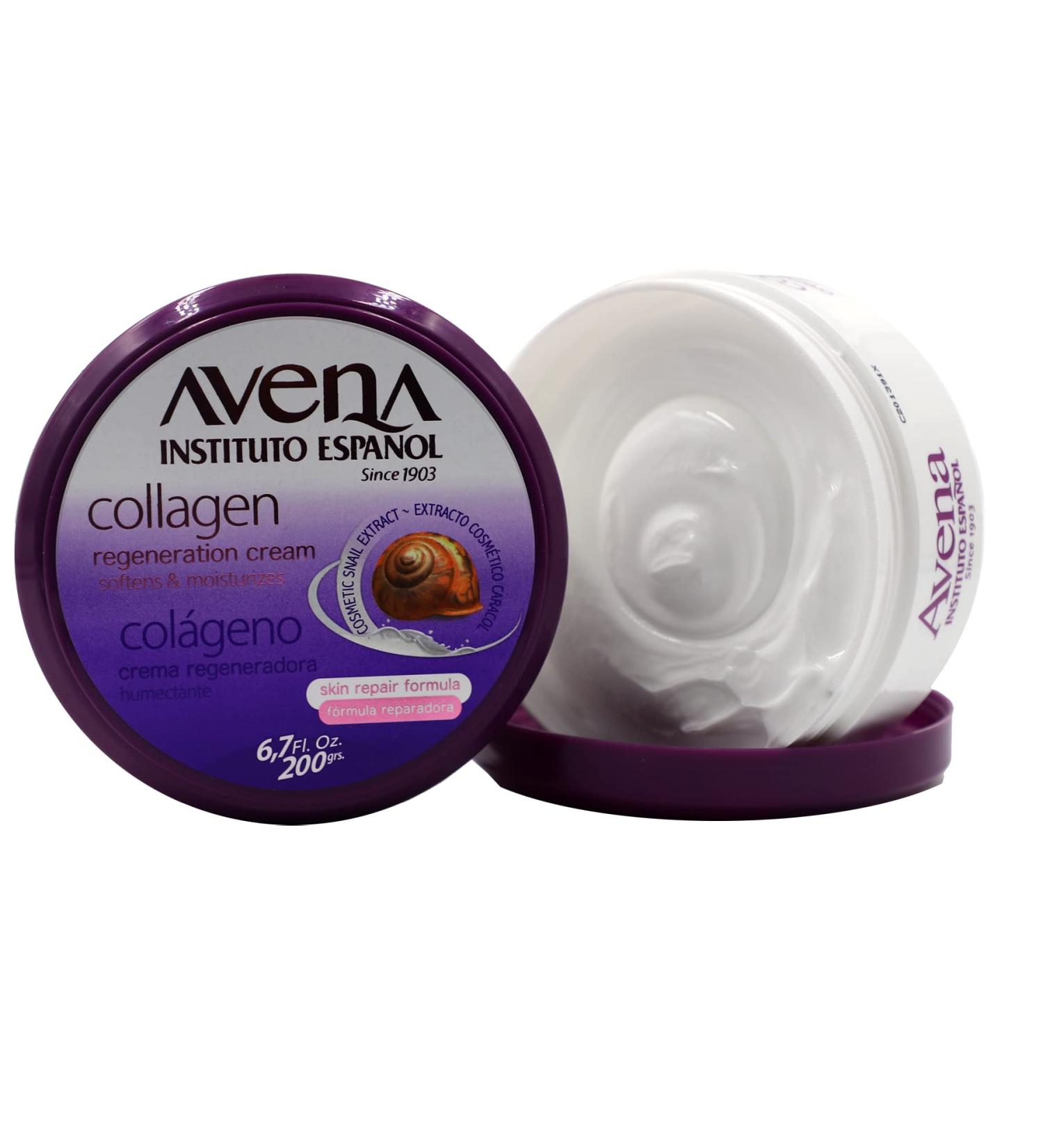Avena Instituto Espa ol Collagen Regeneration Cream 6.8 Fl Oz - Softens, Moisturizes & Repairs Skin - 2-Pack - Buy Online on GoSupps.com