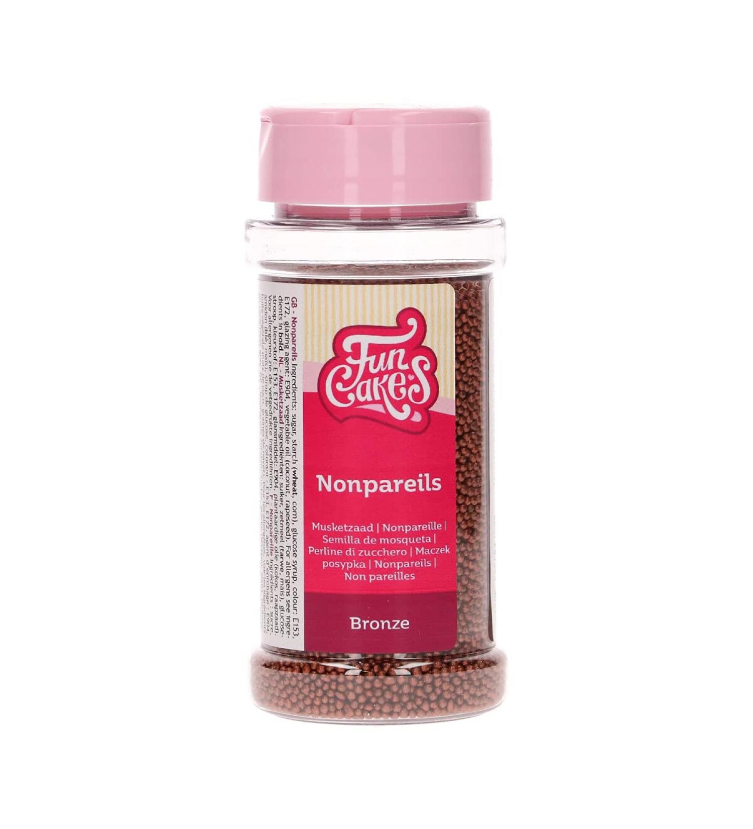 FunCakes Nonpareils Bronze: cake sprinkles great taste perfect for decorating cakes. 80 g.
