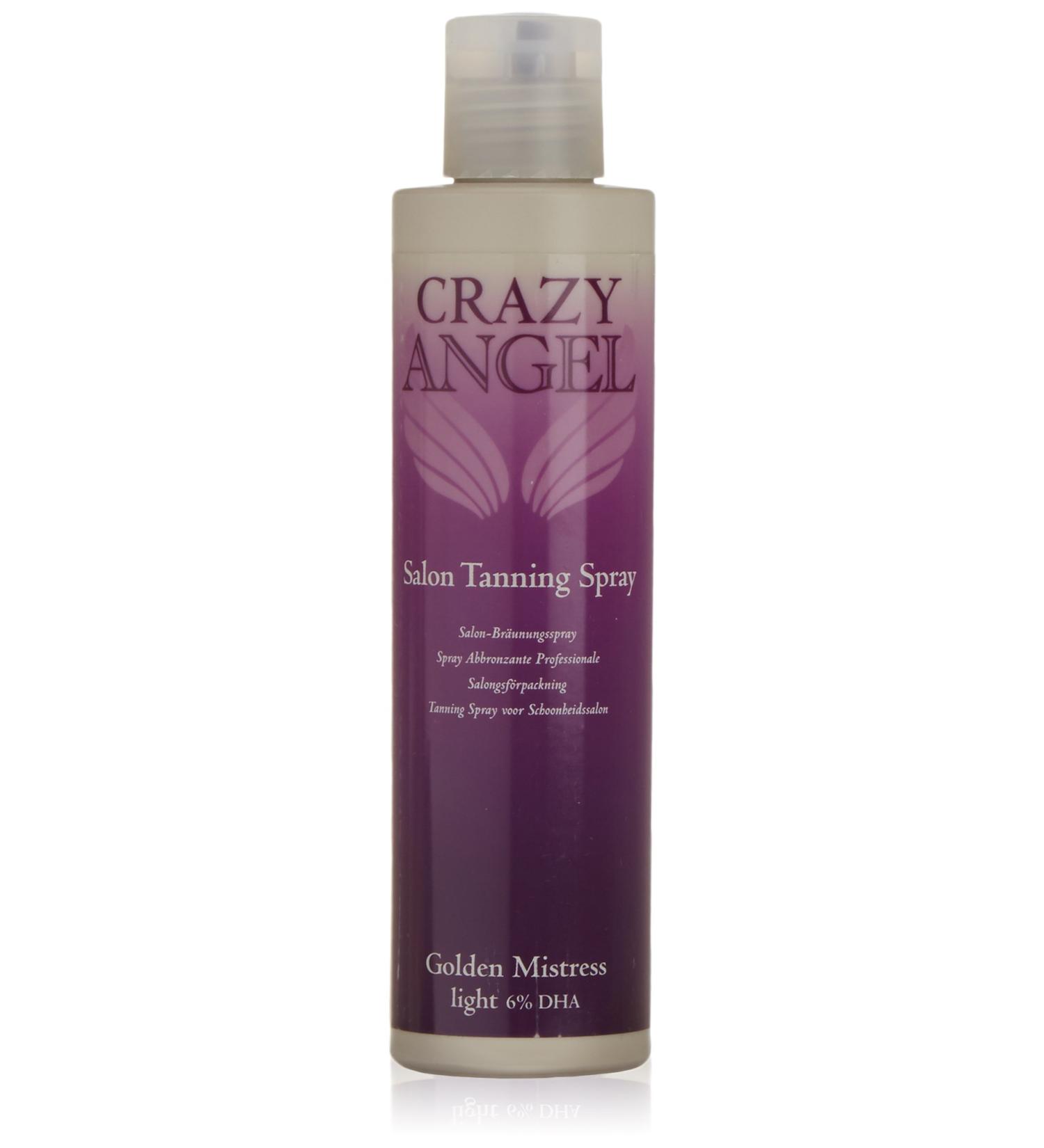 Crazy Angel Salon Tanning Spray Golden Mistress Light 6% DHA 200ml - Buy Online on GoSupps.com