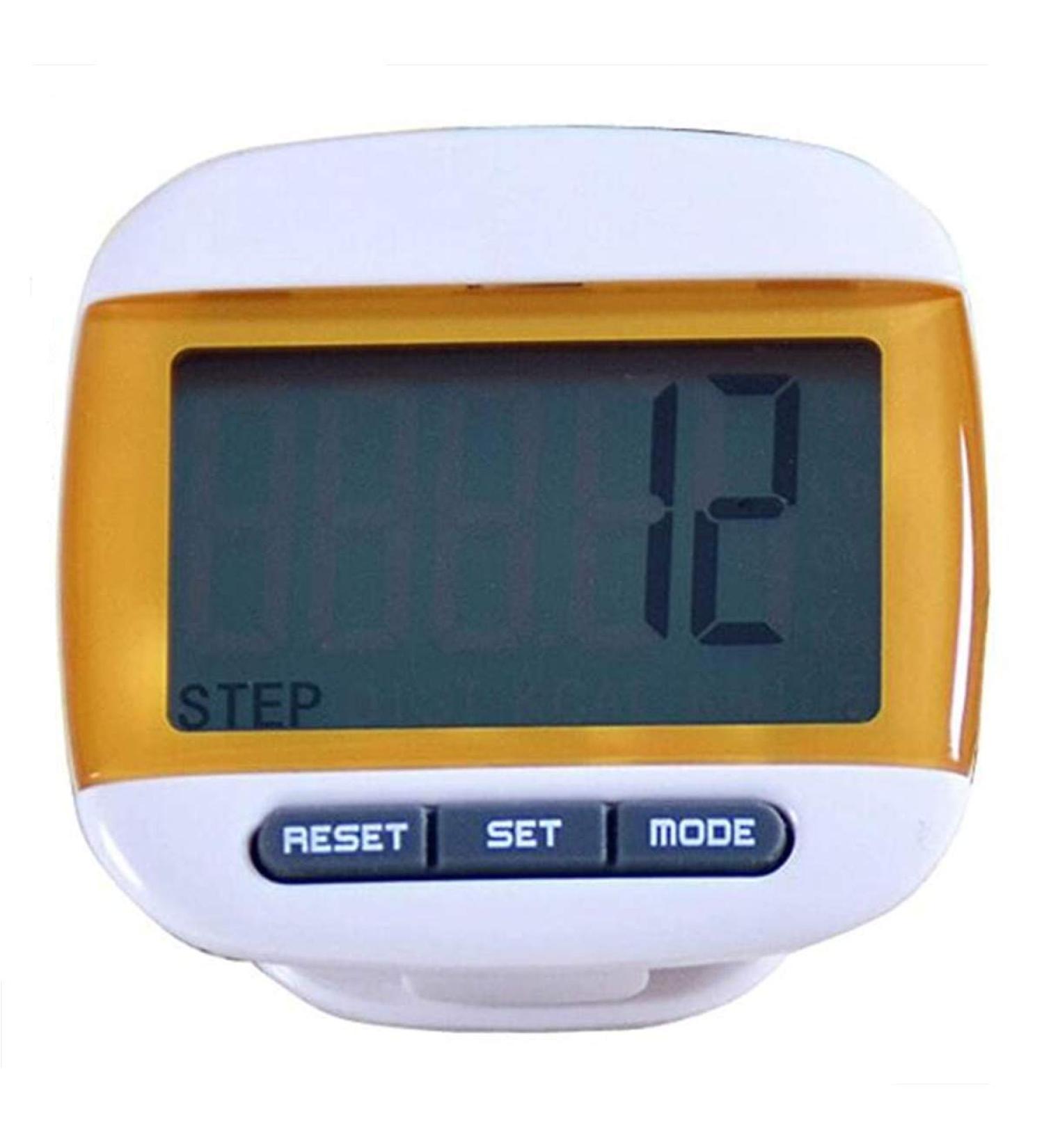 Formvan LCD Pedometer - Clip On Step Counter for Walking, Running, and Hiking | Track Steps, Miles, and Calories | Men, Women, Kids - Buy Online on GoSupps.com