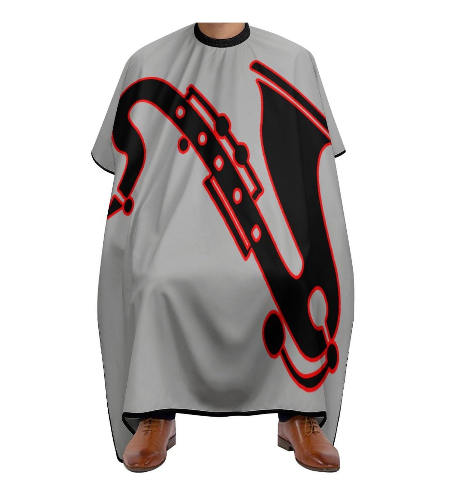 Professional Saxophone Hair Cutting Cape - Salon Apron for Barbers and Hairdressers | Snap Closure | International Shipping - Buy Online on GoSupps.com