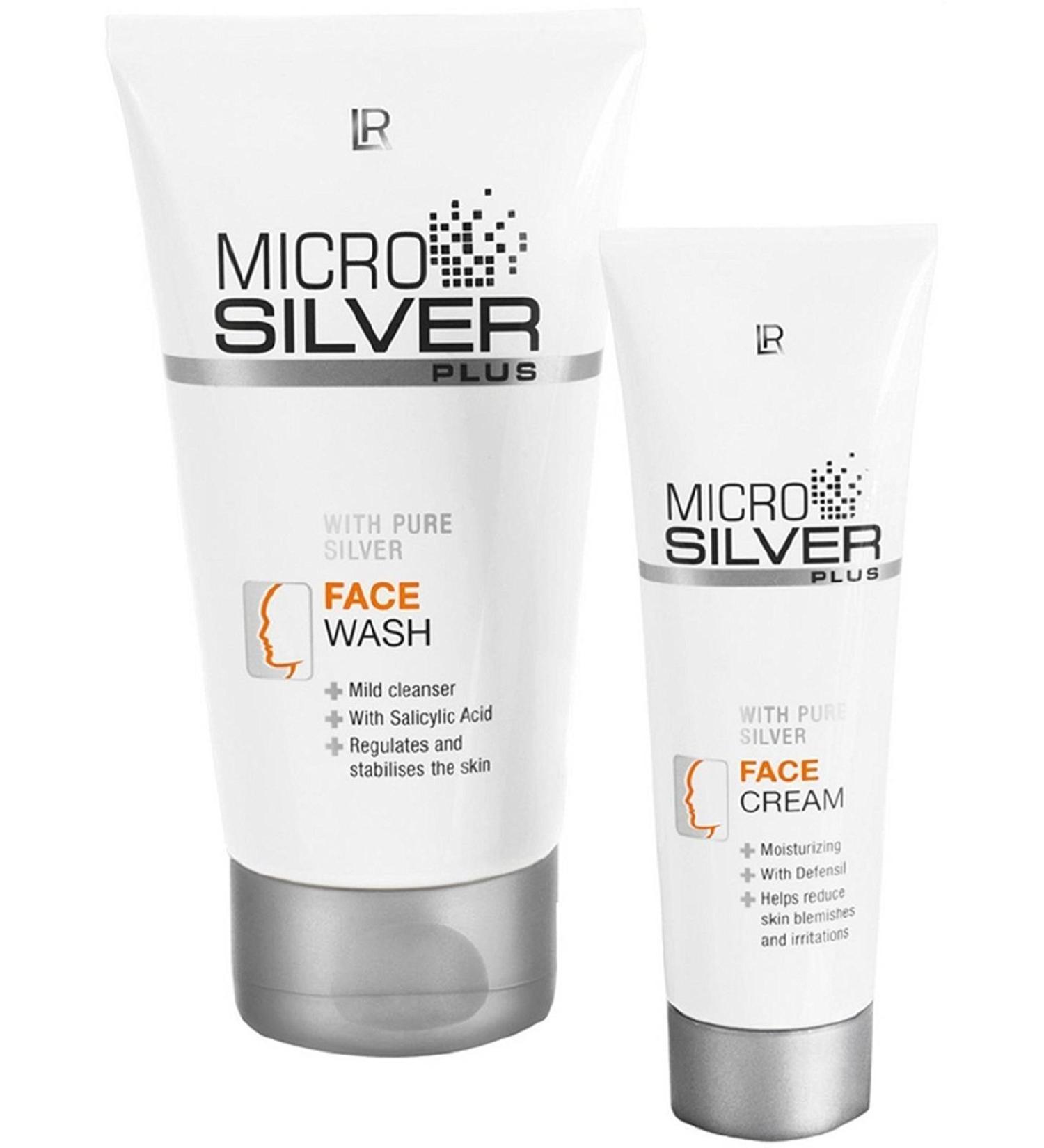 LR Microsilver Facial Care Set (150 ml Facial Wash Cream & 50 ml Facial Cream)