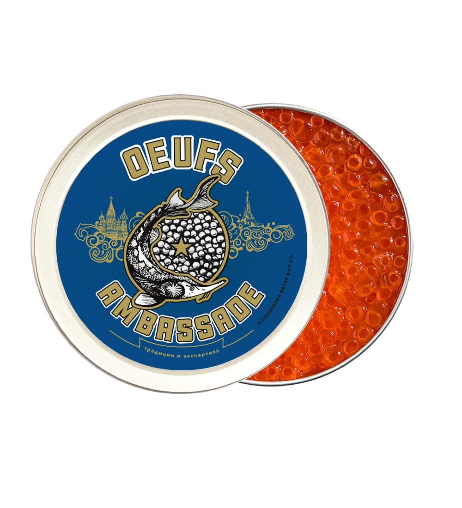 Canadian Chum Salmon Eggs 250g - Refrigerated delivery - CAVIAR AMBASSADE - Buy Online on GoSupps.com