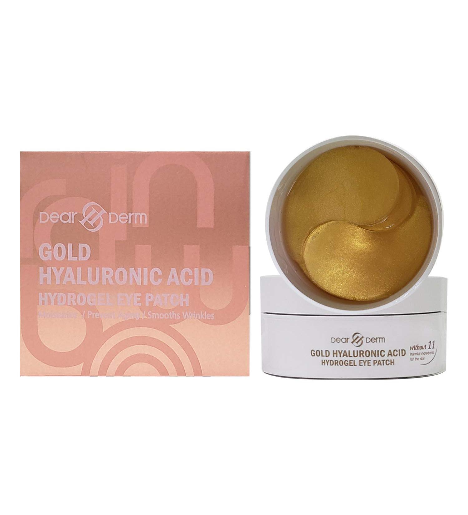 Dearderm Gold Hyaluronic Acid Hydrogel Eye Patch - 60 Patches - Buy Online on GoSupps.com