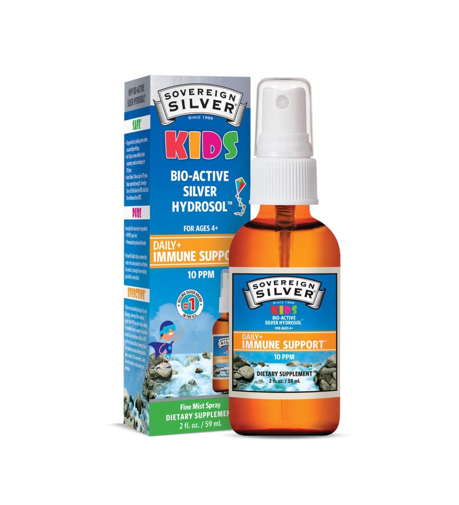 Sovereign Silver Kids â€“ Bio-Active Immune Support Spray 2 oz (10 PPM) for Ages 4+ - Buy Online on GoSupps.com