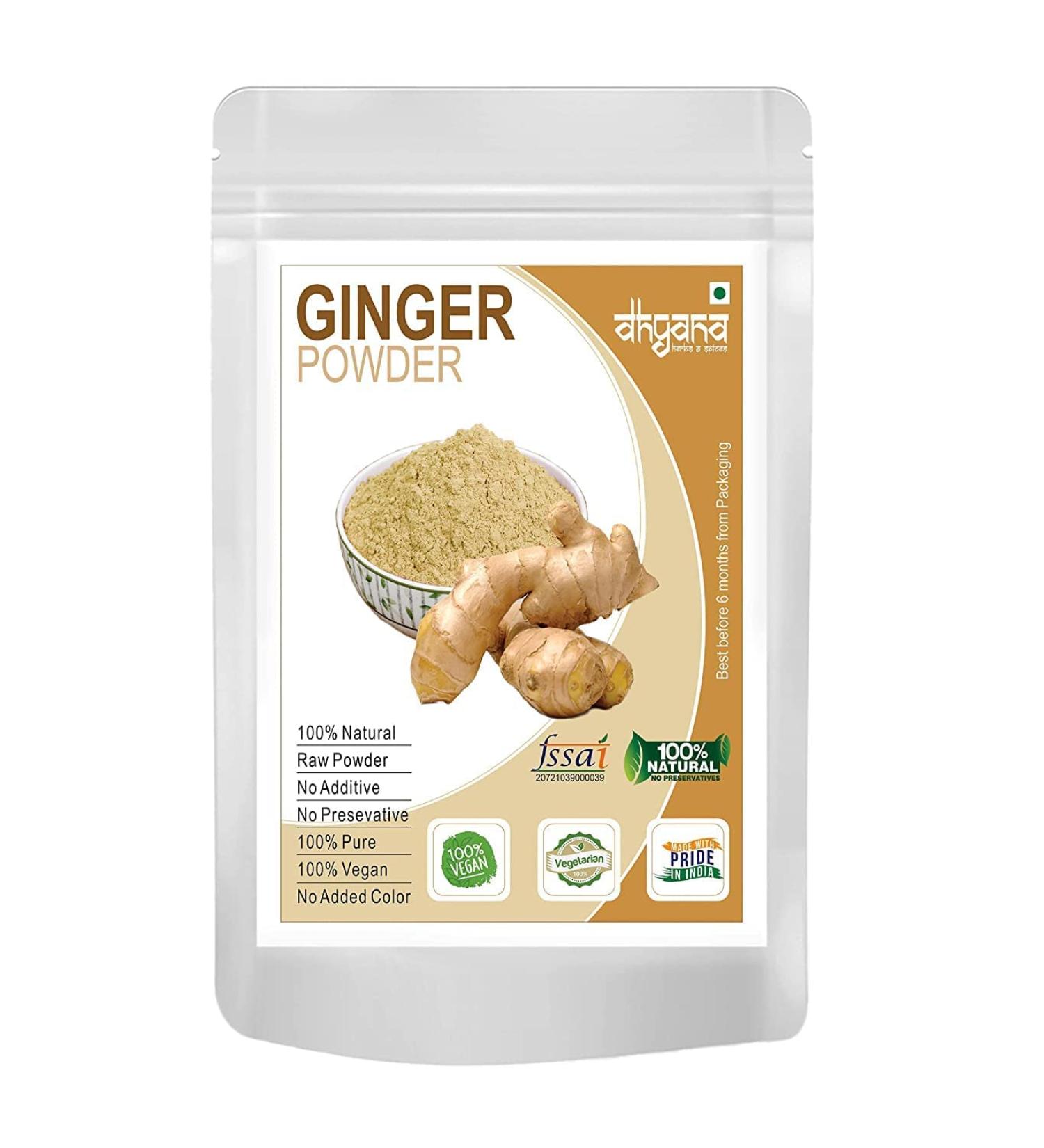 QURA Exim Dry Ginger Powder 200gm Adrak Powder