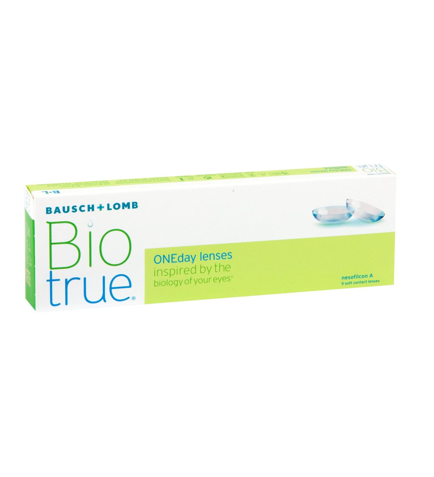 Biotrue One Day daily soft lenses 5 pieces / BC 8.60 mm / DIA 14.20 mm / -1.5 diopters