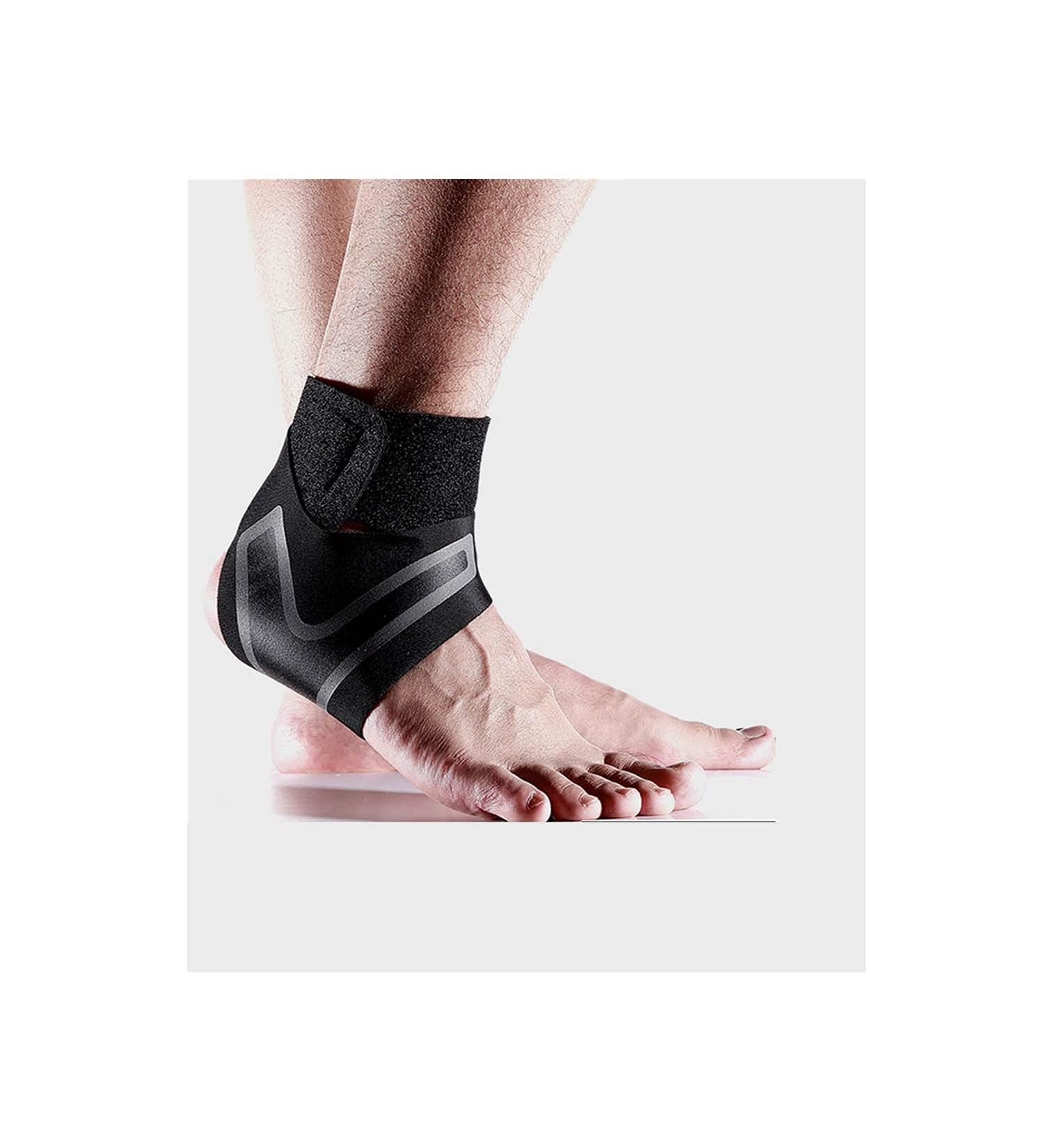 Ankle Braces for Cycling Running & Basketball | Men's & Women's Plantar Fasciitis Support - Injury Recovery (Color: Black Size: L - Buy Online on GoSupps.com