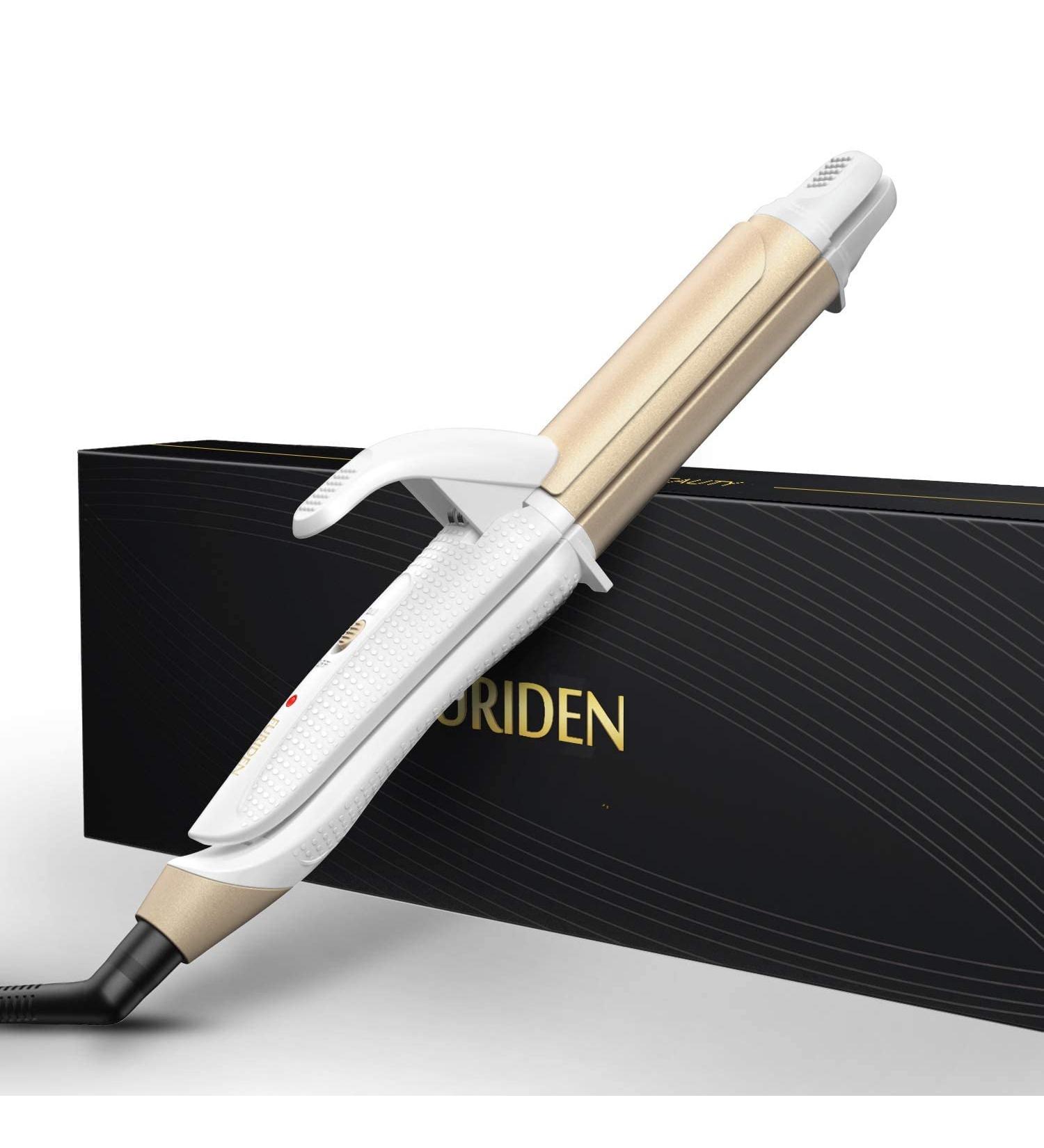 Travel Curling Iron & Mini Flat Iron 2-in-1 | Dual Voltage Hair Straightener for Travel - White - Buy Online on GoSupps.com