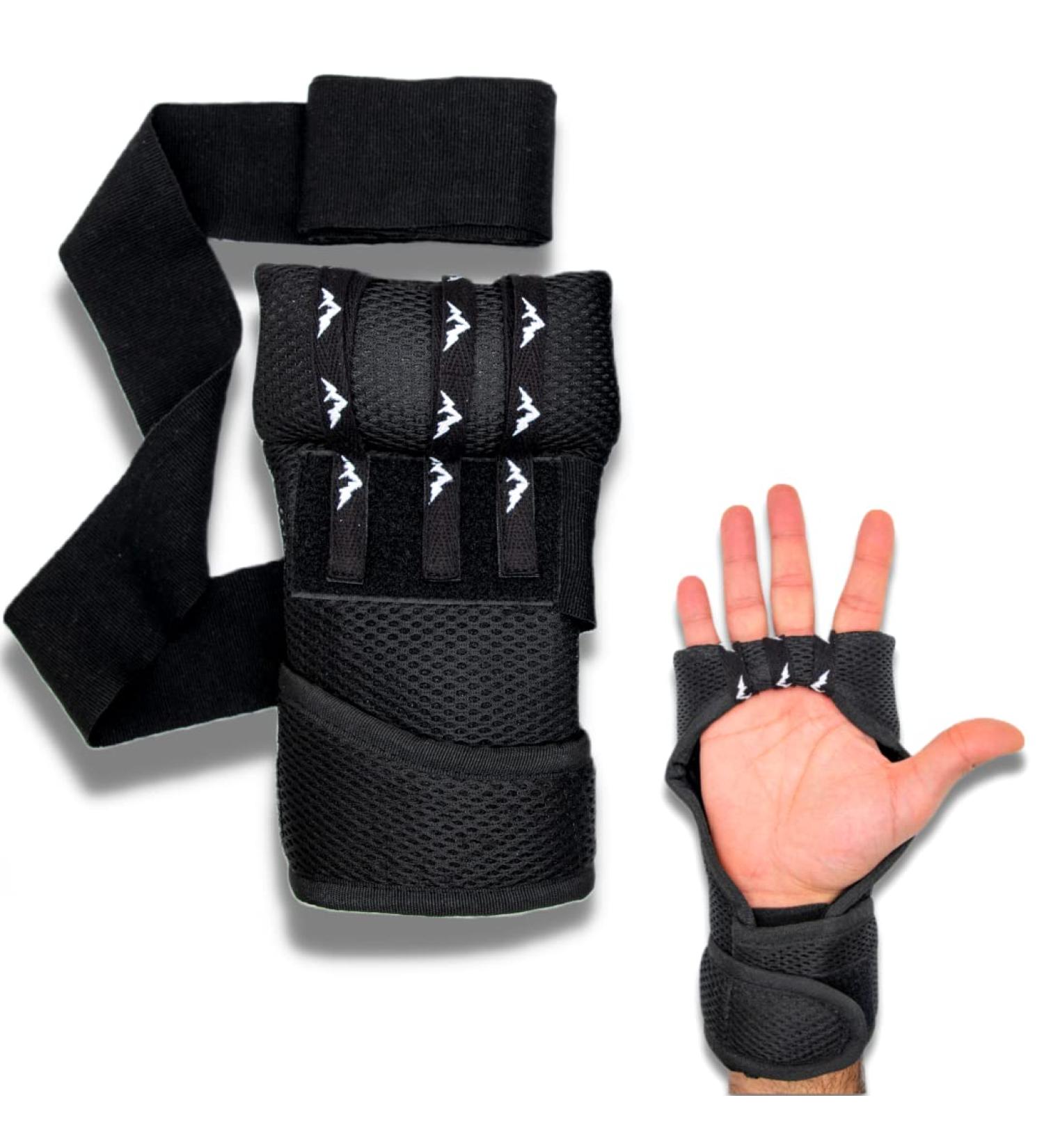 Onomaste Professional Boxing Gloves - Extra Padded Quick Attribution System & Boxing Bandages - Black L-XL - Buy Online on GoSupps.com