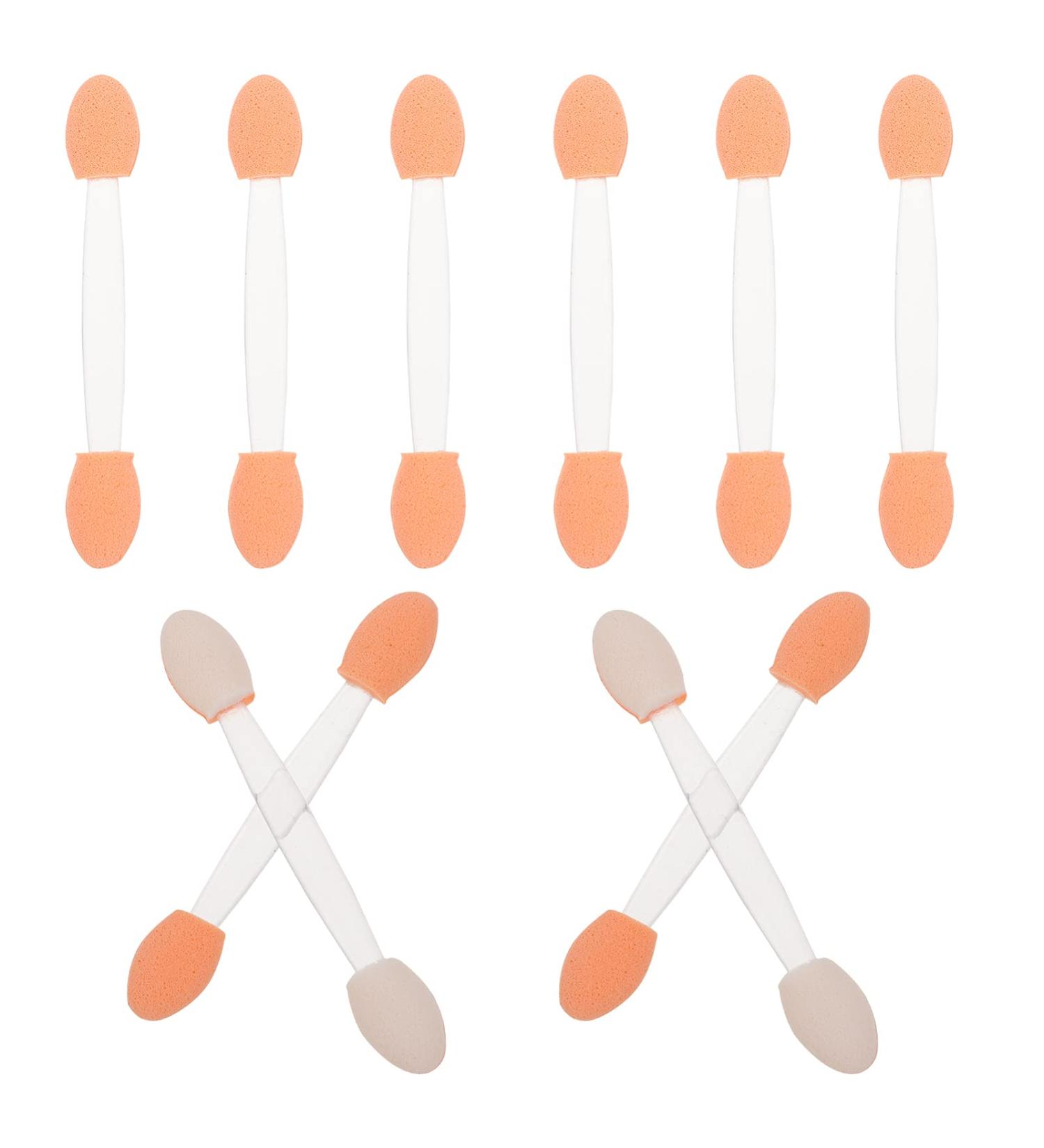 SOESFOUFU 100pcs Double Ended Eyeshadow Brush Sponge Brush Eyeshadow Makeup Tool Dual-side Cosmetic Applicator Sponge Eyeshadow Stick Latex Sponge Cosmetic Tool Makeup Brush 6.5x1.3cm White - Buy Online on GoSupps.com