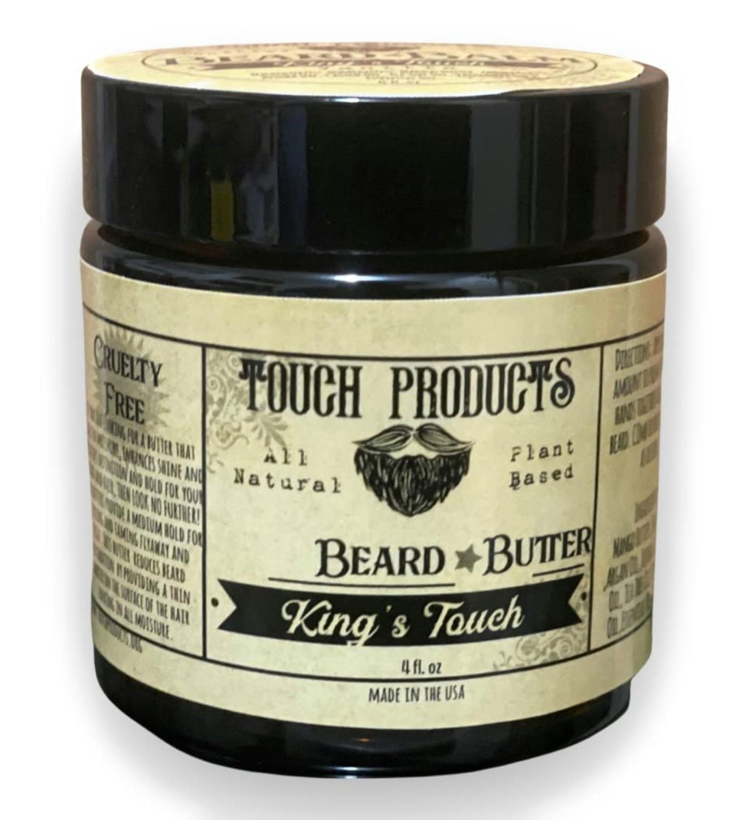 King's Touch- Whipped Beard Butter- ALl natural cruelty free and highly moisturizing beard butter for all hair types. Infused with jojoba oil hemp oil castor oil apricot oil (4oz) - Buy Online on GoSupps.com