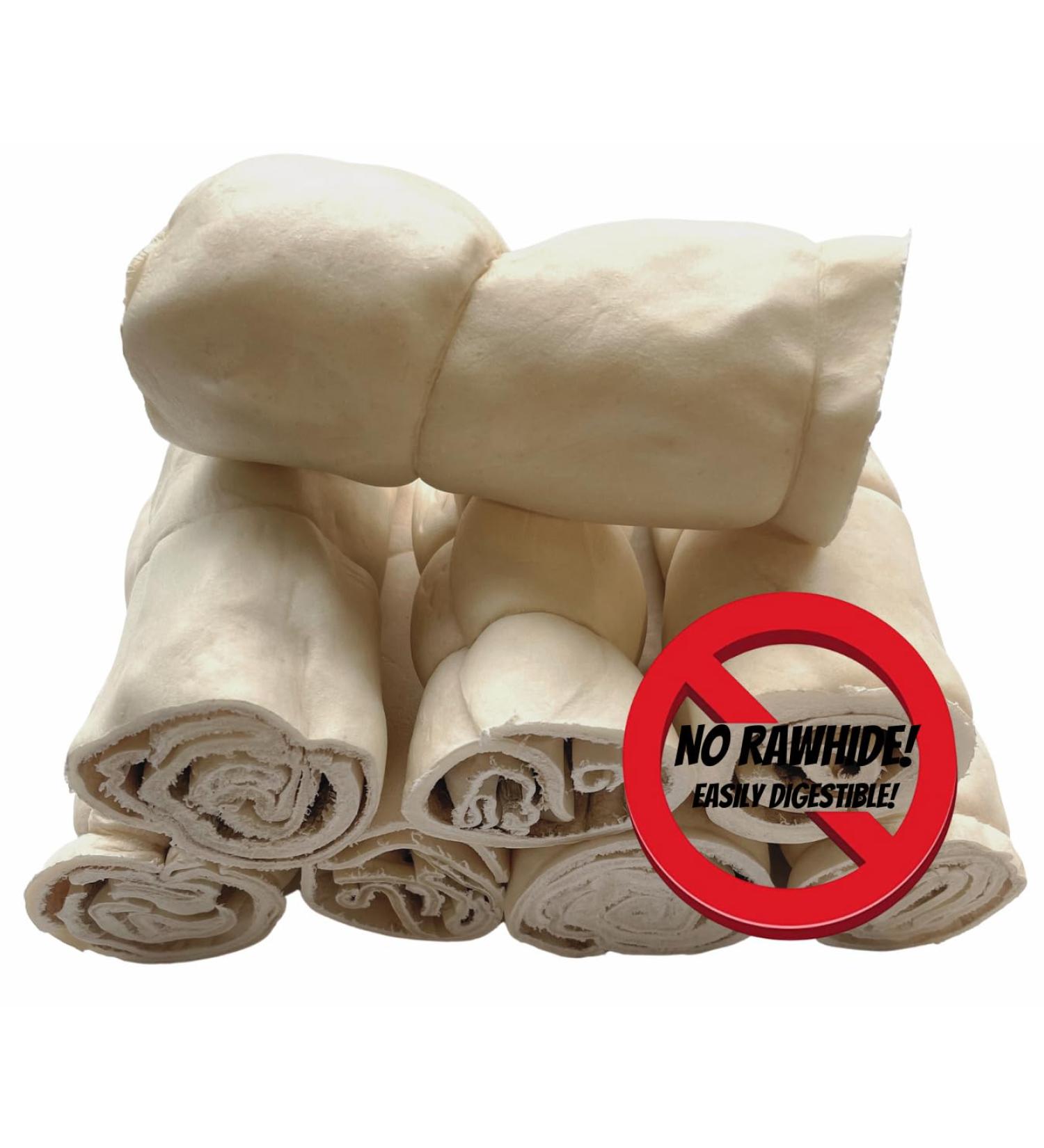 Premium Jumbo Beef Cheek Rolls Dog CHEW Treat - *(Original 8 Pack 6 INCH)* - Cheeky Rolls for Dogs - Single Ingredient - Rawhide Free - Super Thick - All Natural - Long Lasting Beef Cheek Rolls - Buy Online on GoSupps.com