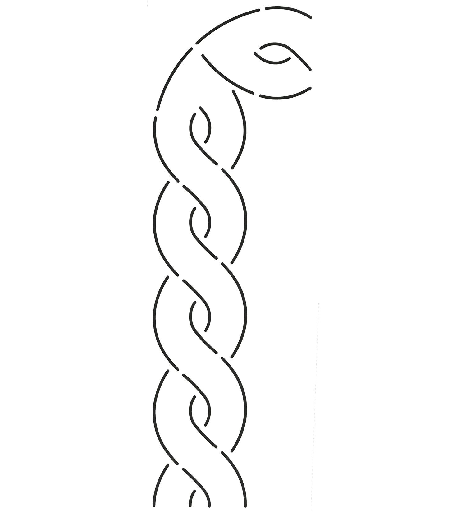 Quilting Creations Cable Border Quilt Stencil  2