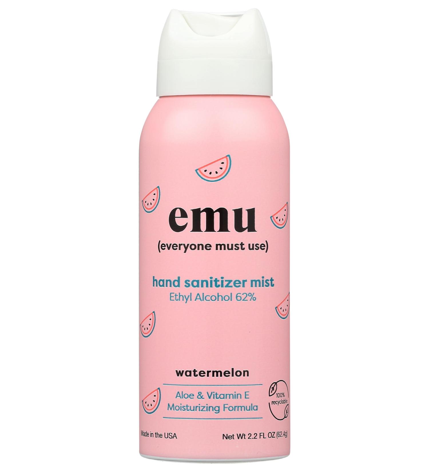 Buy Emu Watermelon Hand Sanitizer Mist 2.2oz Refreshing & Effective | International Shipping Available - Buy Online on GoSupps.com