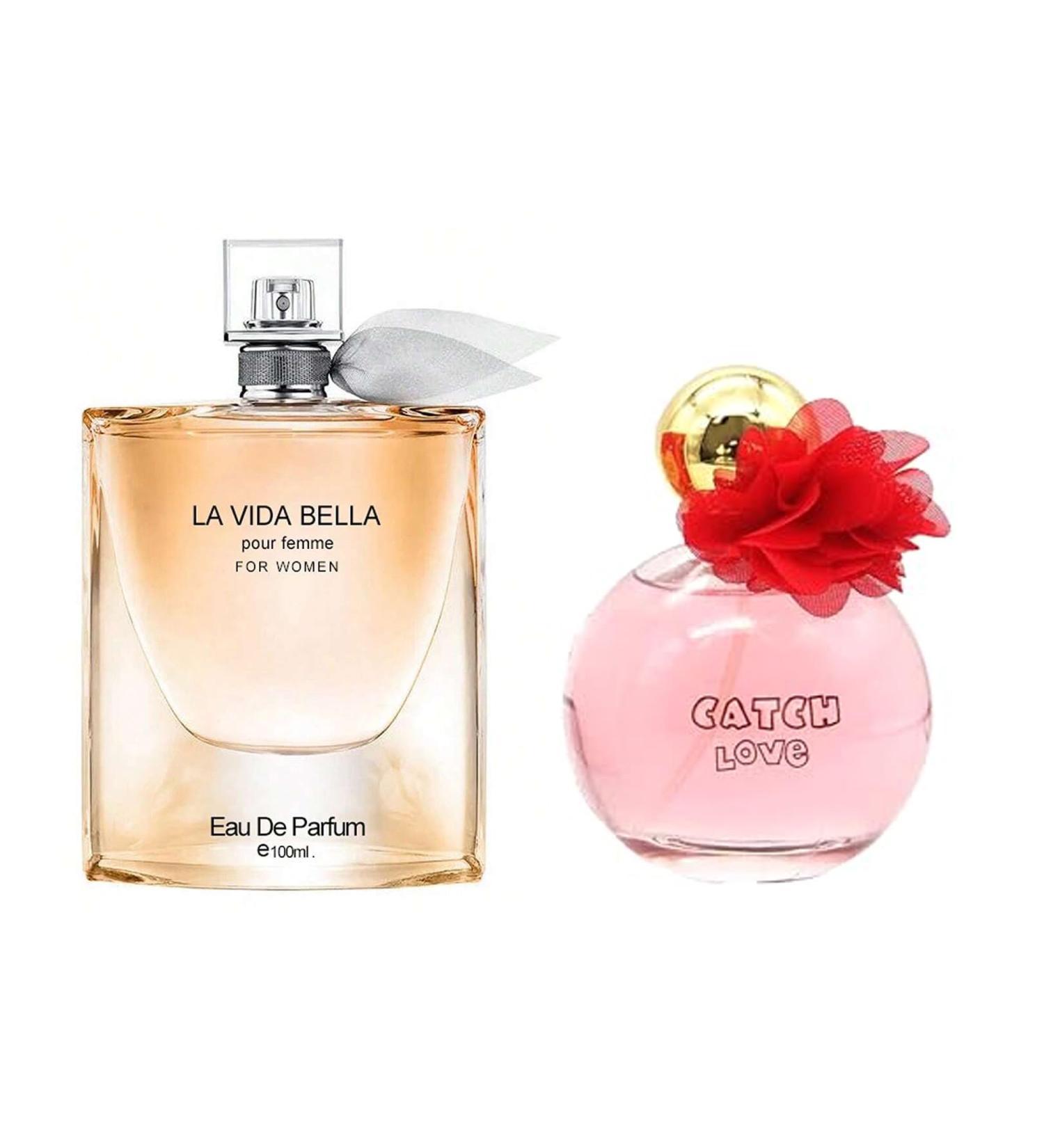 Women's Perfume La Vida Bella& Catch Love Combo Set Eau De Parfum Long Lasting Fragrance 3.4 Fl Oz Spray Each for Daily Used la vida bella&Catch Love - Buy Online on GoSupps.com