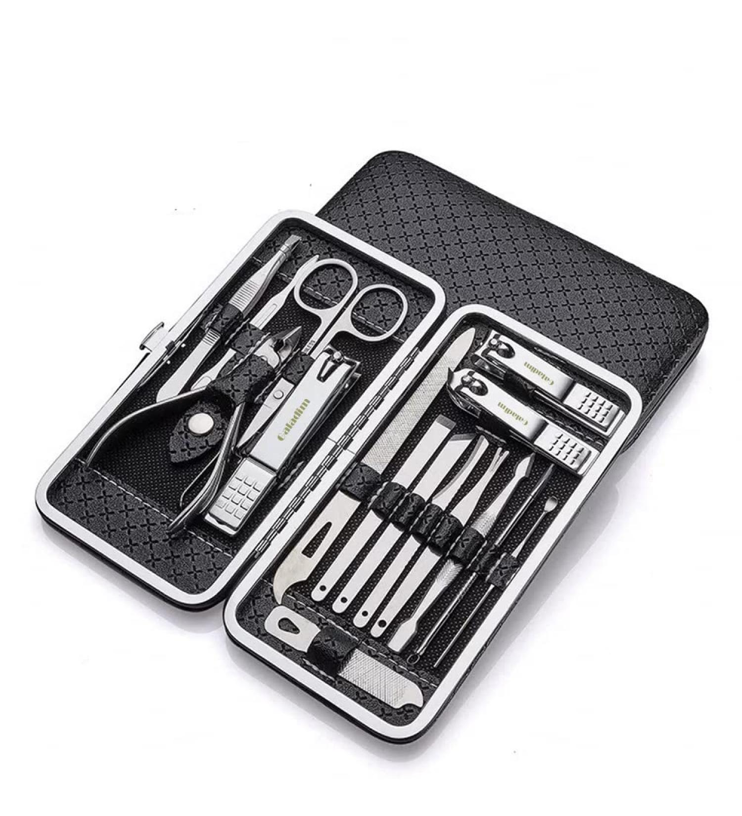 Manicure Set & Pedicure Kit - 16-Piece Nail Clippers for Perfect Nails | International Shipping Available - Buy Online on GoSupps.com