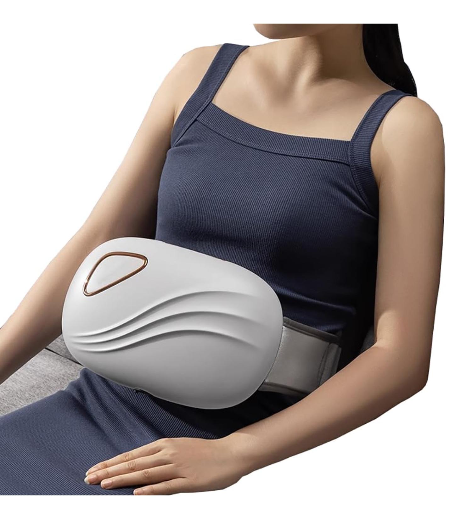 Rkxkj Abdominal Massage Device - Bian Stone 3 Modes & Speeds Hot Compress for Flatulence Relief - Buy Online on GoSupps.com