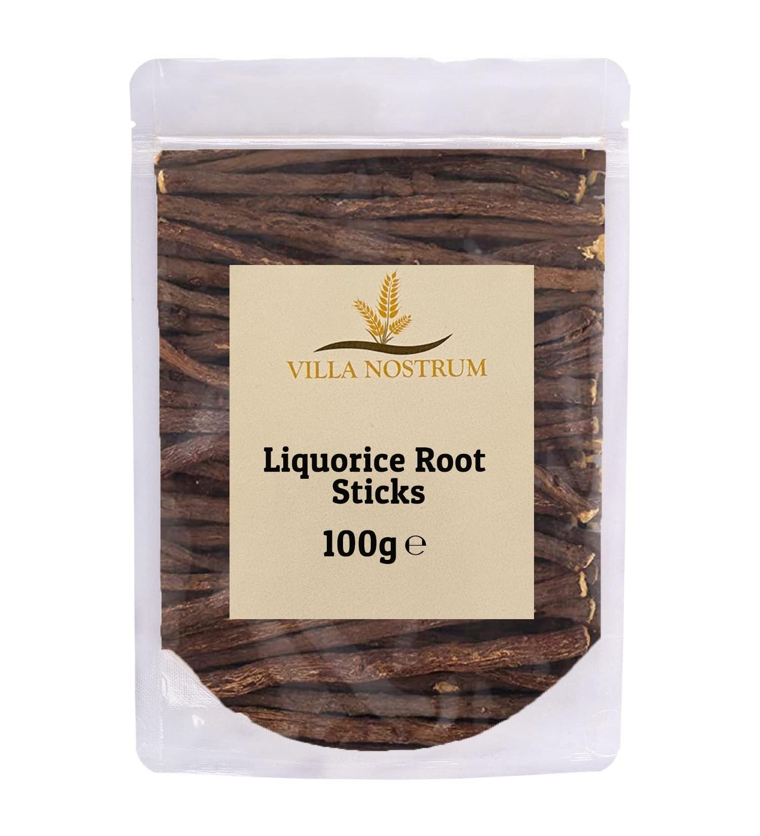 Liquorice Root Sticks 100g by Villa Nostrum 1 Count (Pack of 1) - Buy Online on GoSupps.com