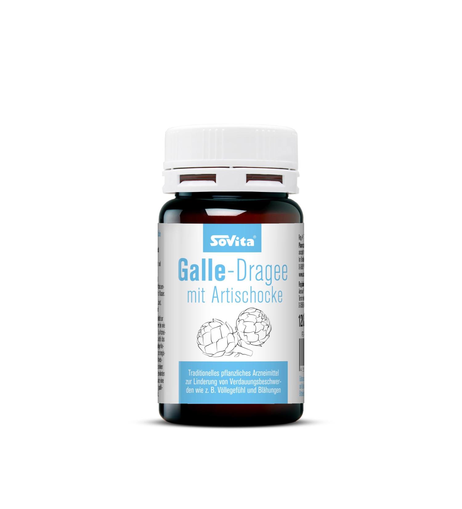 Sovita Bile Dragee with Artichoke | Traditional Herbal Digestive Relief | 120 Dragees - International Shipping Available - Buy Online on GoSupps.com