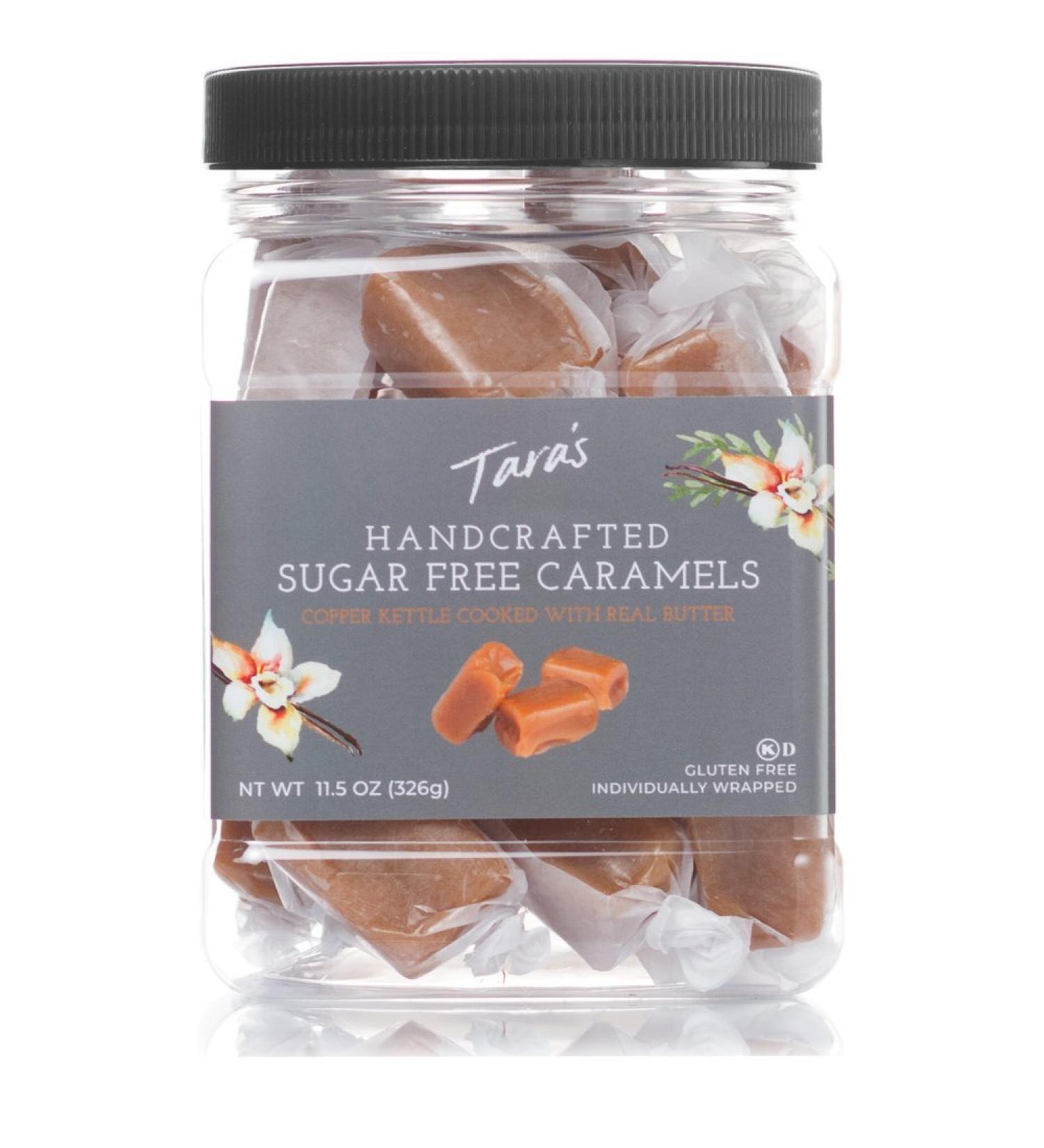 Taras Handcrafted Gourmet Sugar-Free Caramel 11.5 oz - Small Batch Kettle Cooked Creamy Individually Wrapped - 1 Pack - Buy Online on GoSupps.com