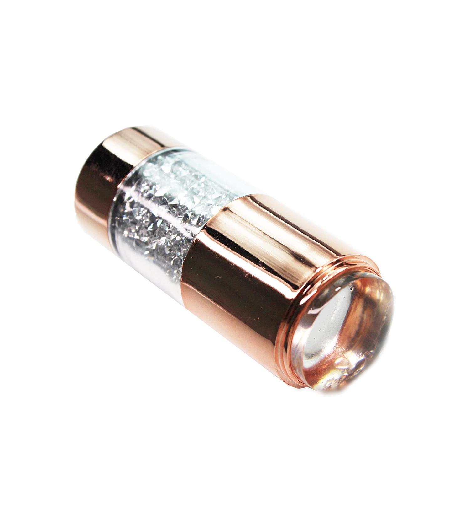 KM-Nails Designer Stamp with Silver Crystals - Premium Nail Art Tool for Stunning Designs | International Shipping Available - Buy Online on GoSupps.com