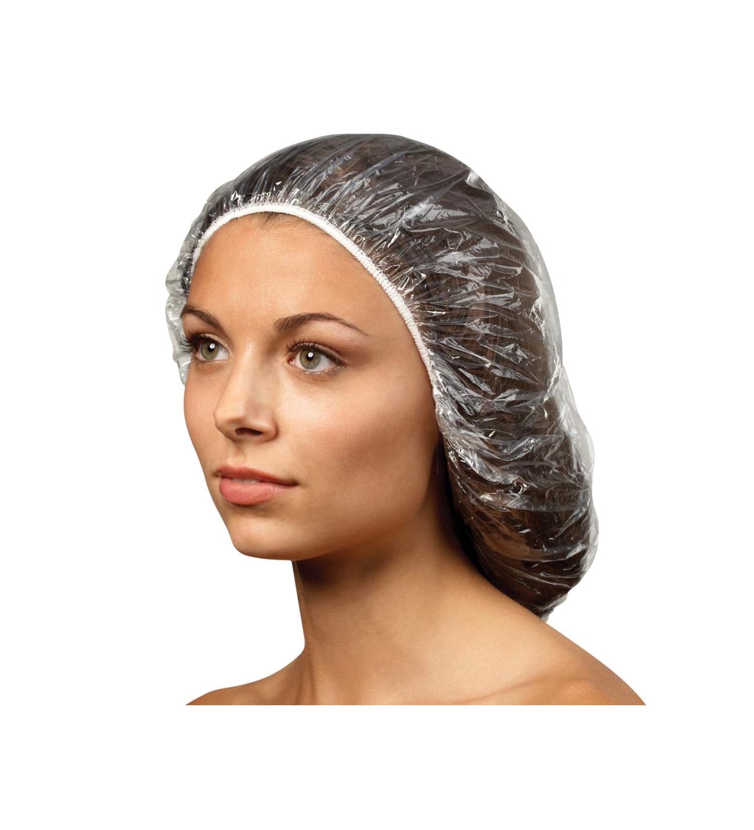 BaBylissPRO Clear Plastic Processing Caps with Elastic 30 Count