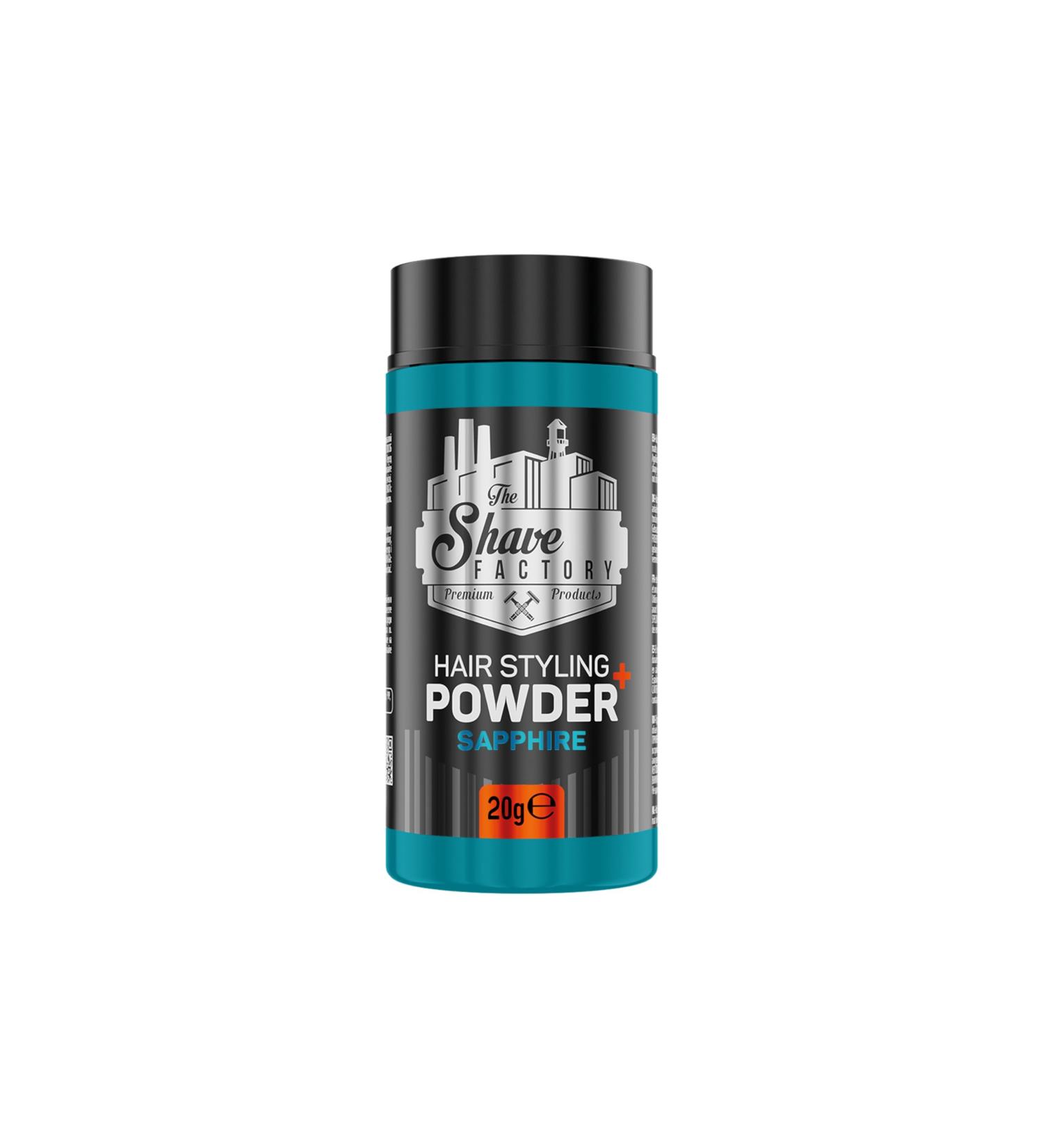 The Shave Factory Ultra Hold Hair Styling Powder 20g | Volumizing Powder with Matt Effect | Sapphire - Buy Online on GoSupps.com