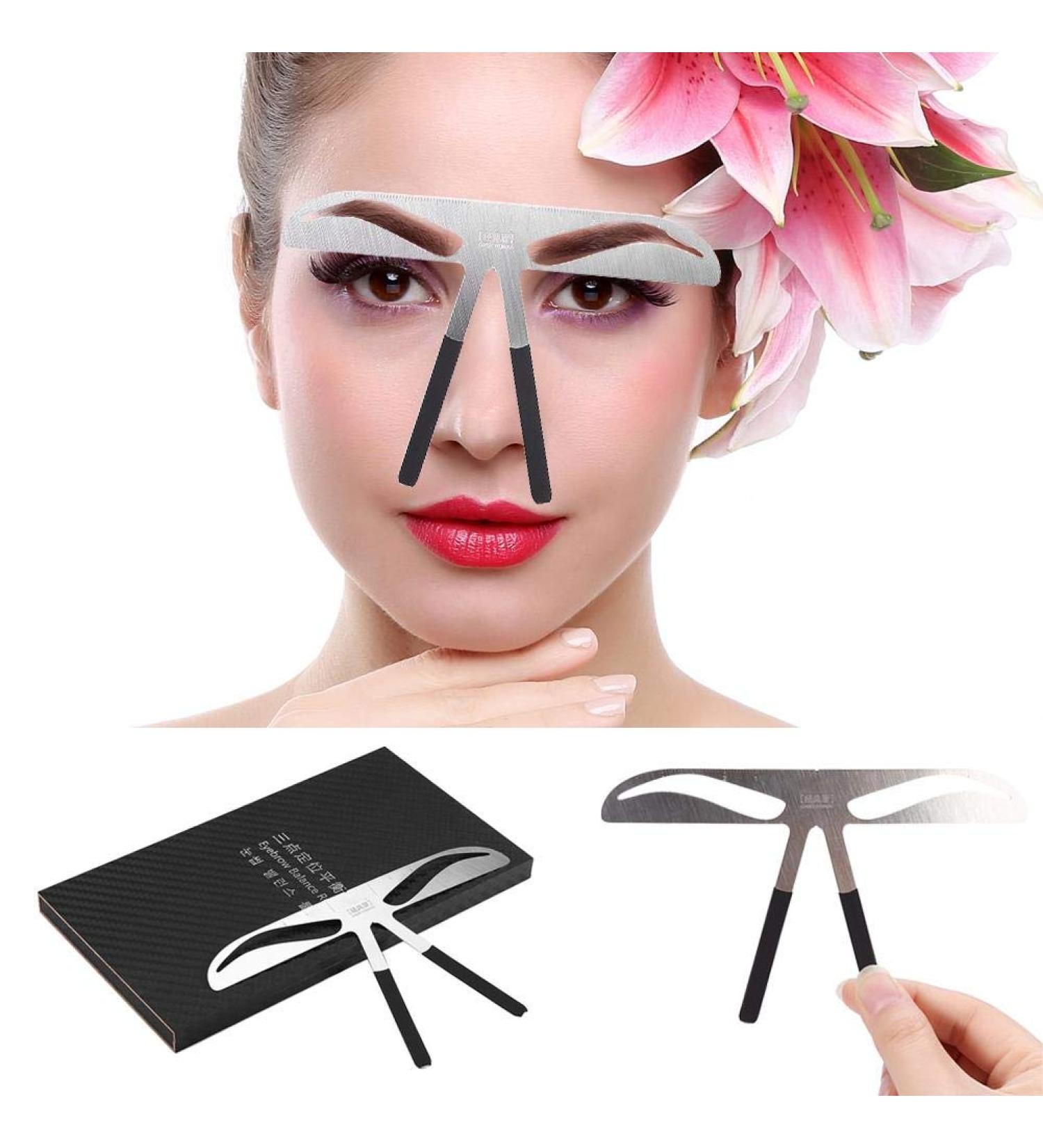 Duevin Eyebrow Template Tool for Perfect Microblading - Symmetrical Positioning Measuring Guide - Buy Online on GoSupps.com