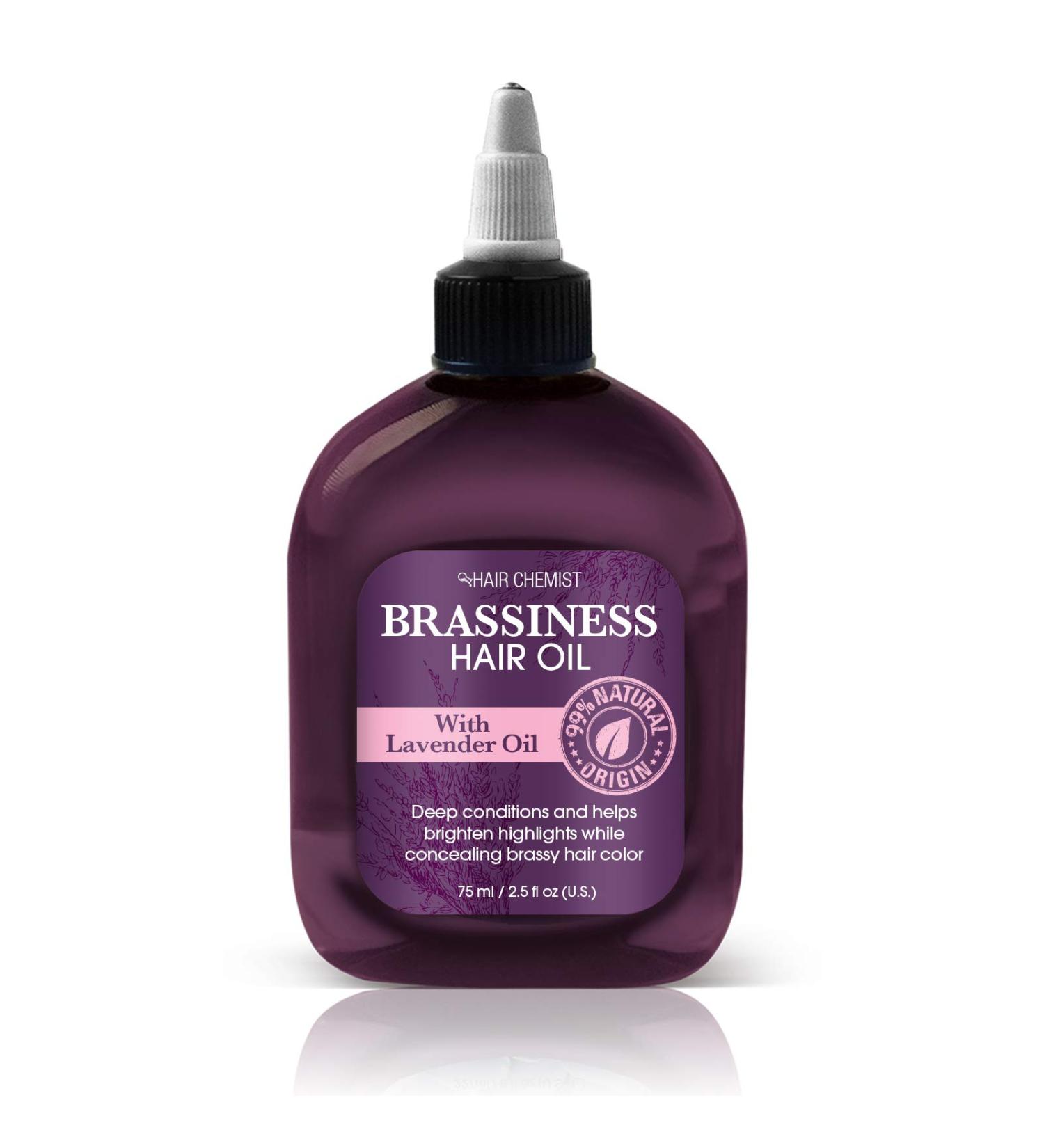 Hair Chemist Brassiness Hair Oil with Lavender Oil - 2.5 oz | Reduce Brassiness and Nourish Hair - Buy Online on GoSupps.com