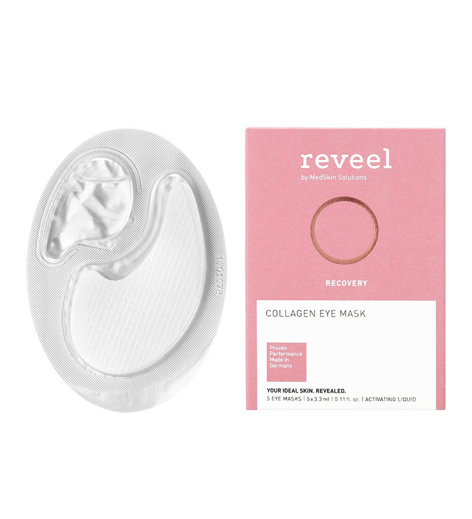 Collagen Eye Mask by Reveel - 5 Pairs Moisturizing Under Eye Patches for Anti-Aging | Reduce Fine Lines & Wrinkles for Women & Men - Buy Online on GoSupps.com