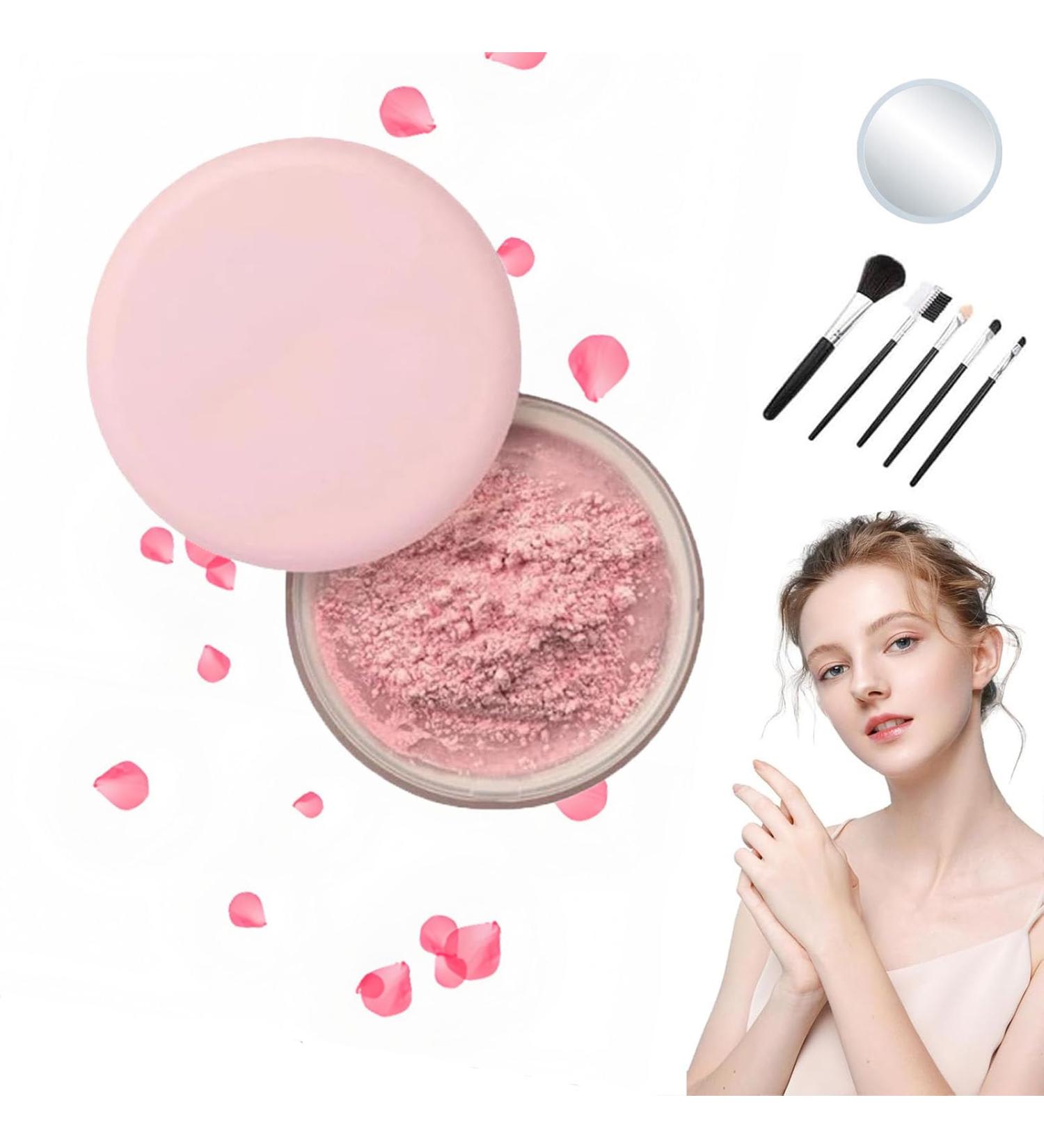 Beauty Pink Setting Powder Blurring Setting Powder Beauty Blurring Powder Waterproof Setting Powder Pink Blurring Powder For All Skin Tones (01) - Buy Online on GoSupps.com