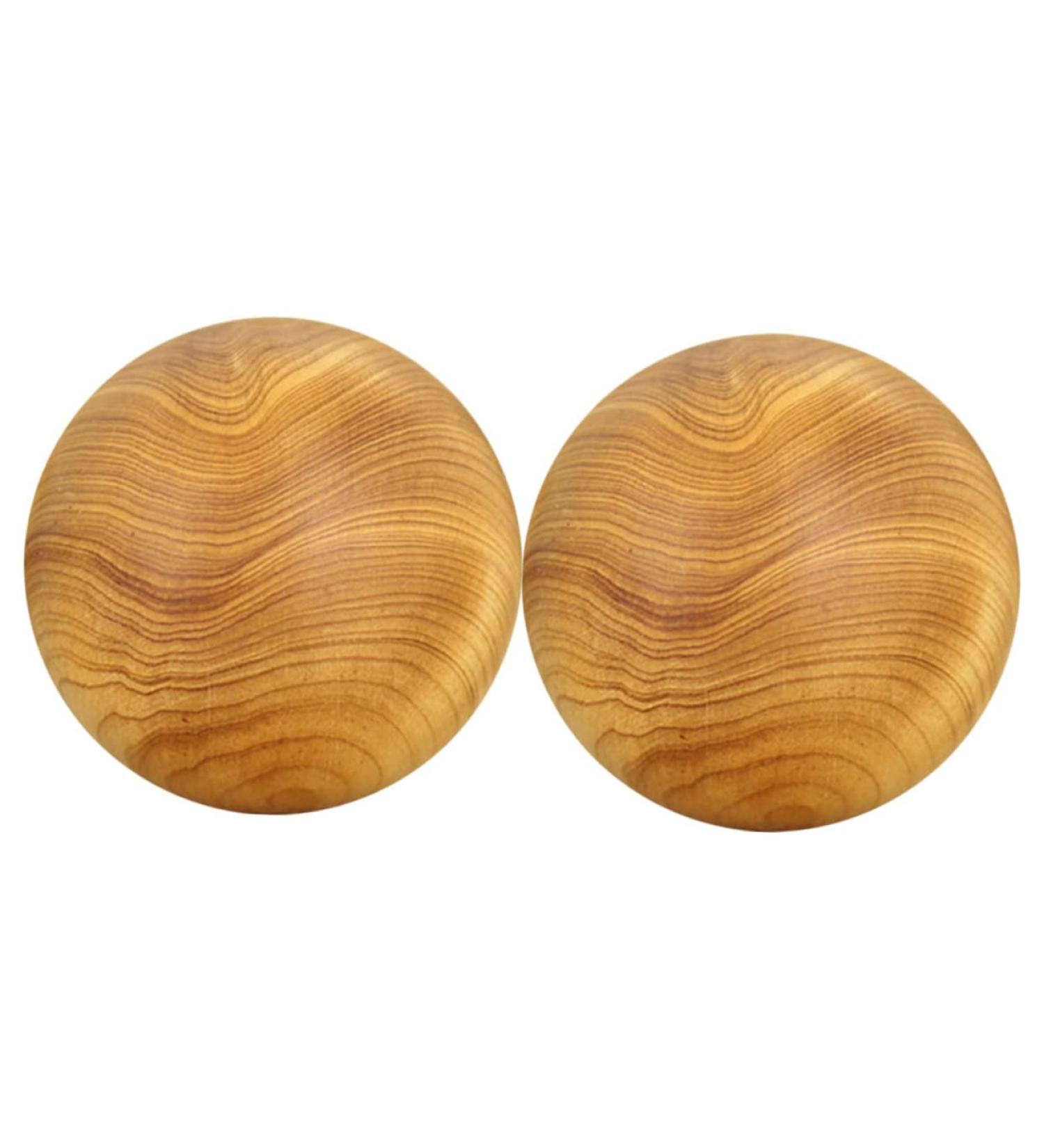 Ultechnovo Wooden Massage Balls - 2 Pack Acupressure Therapy & Meditation Device for Hand & Body Relaxation - Buy Online on GoSupps.com