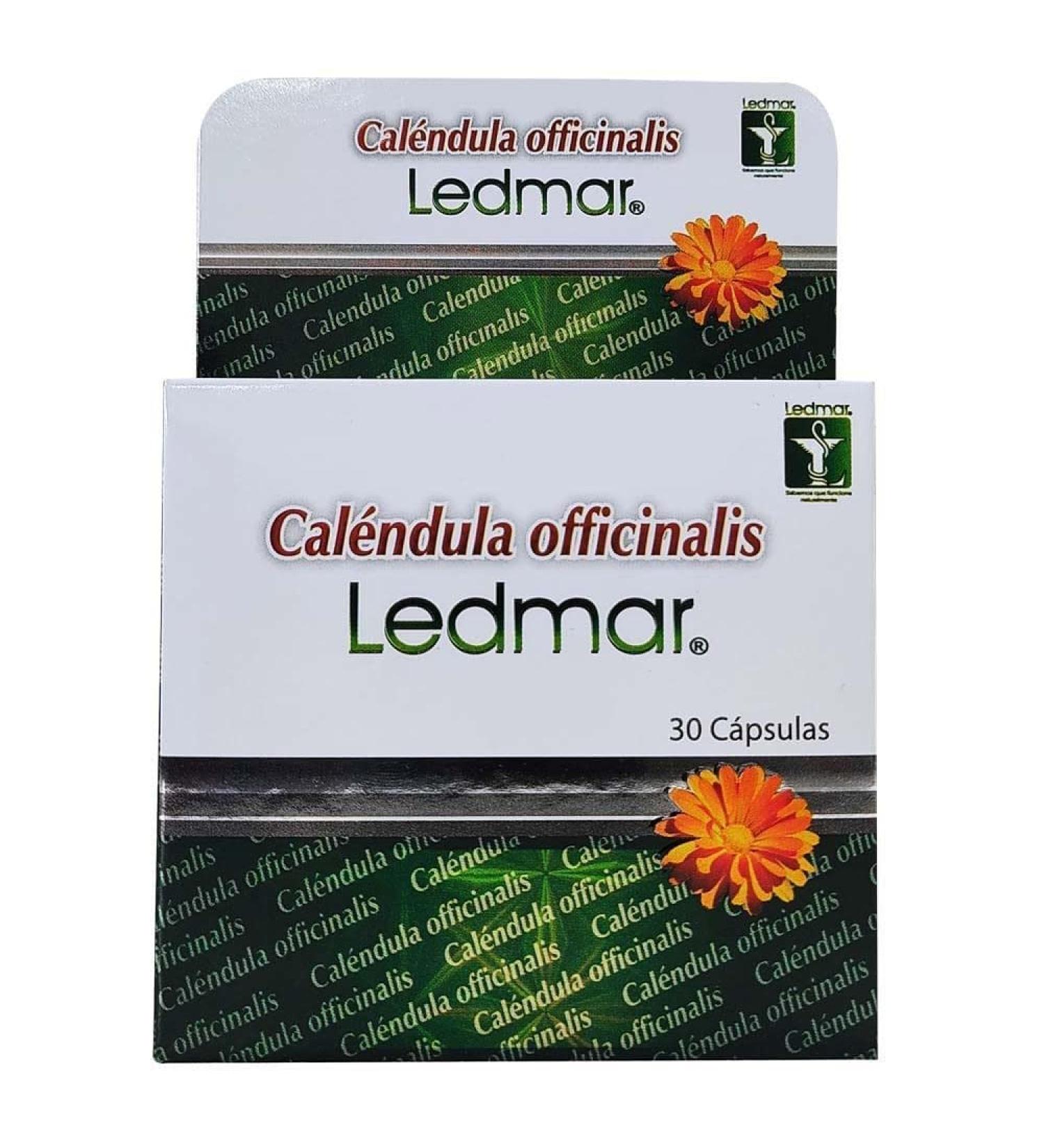 Dololed Ledmar Calendula Officinalis 30 Capsules - New Presentation | Natural Anti-inflammatory & Antioxidant for All Types of Pain | 300mg per Capsule - Buy Online on GoSupps.com