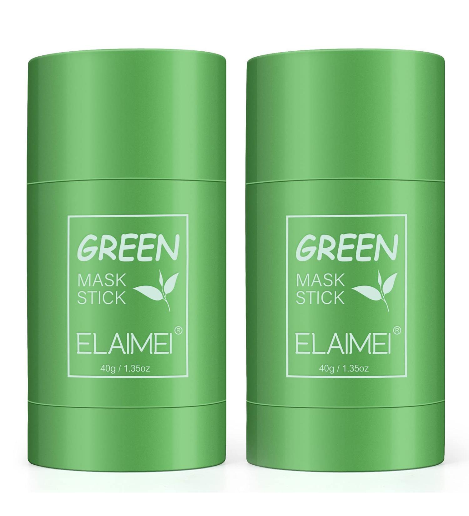 2 Pack Green Tea Purifying Clay Mask Stick - Deep Clean Oil Control & Blackhead Removal for All Skin Types | 80g - Buy Online on GoSupps.com