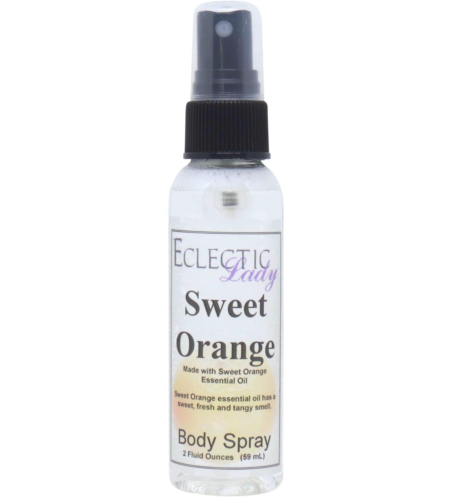 Sweet Orange Essential Oil Body Spray 2 ounces Body Mist for Women with Clean Light & Gentle Fragrance Long Lasting Perfume with Comforting Scent for Men & Women Cologne with Soft Subtle Aroma Regular Strength 2 Fluid Ounces - Buy Online on GoSupps.com
